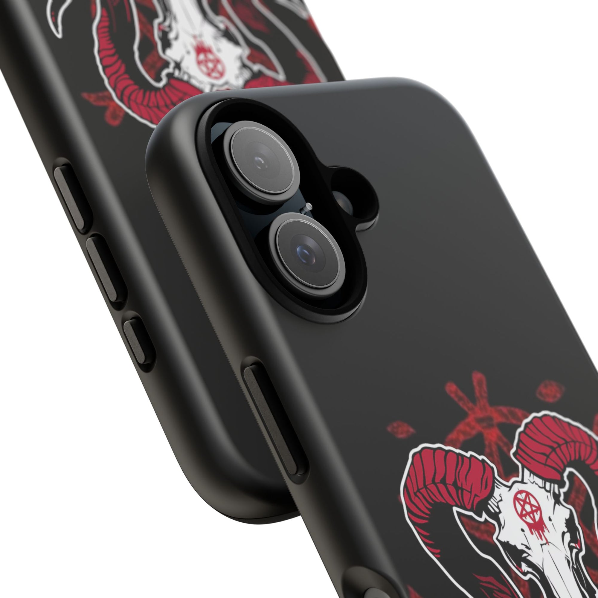 Tough Cases: Dark Aesthetic Phone Case, Gothic Phone Cover, Unique Gift for Him, Occult Design, Animal Skull Artwork, Halloween Decor