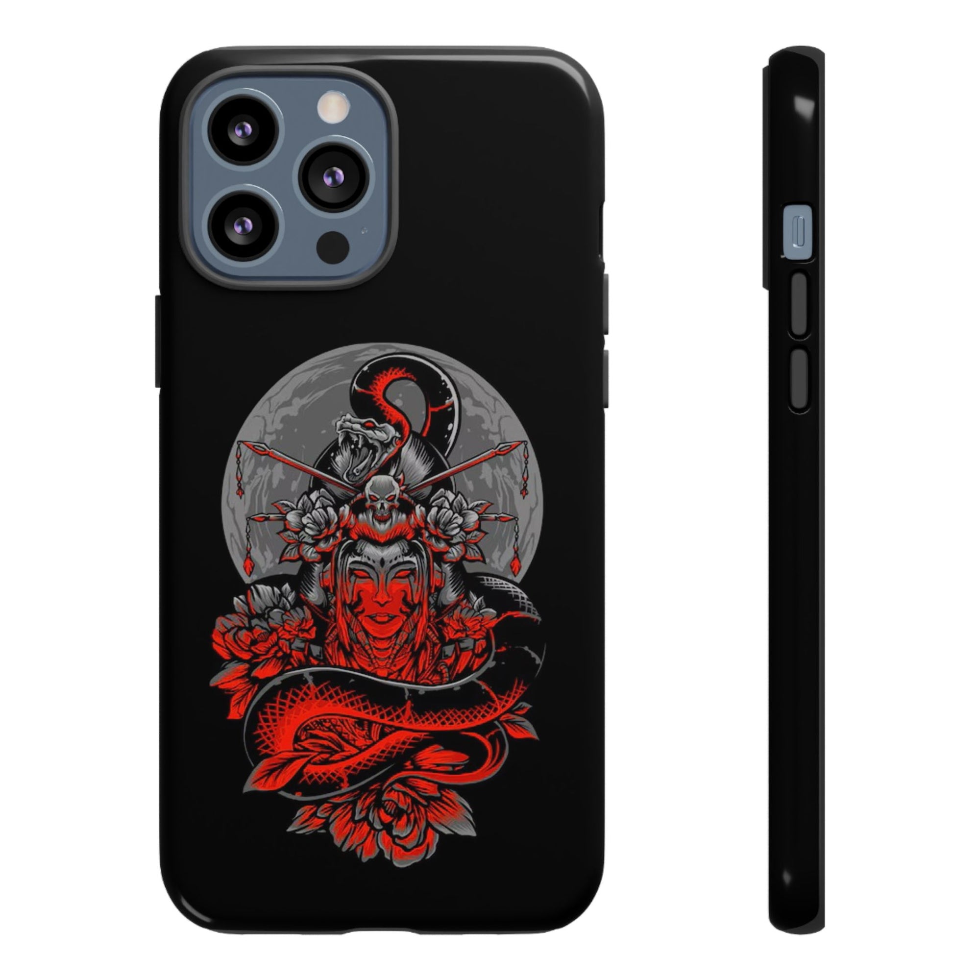 Tough Cases for iPhone, Dragon & Warrior Design, Durable Phone Protection, Perfect Gift for Tech Lovers, Unique Gifting