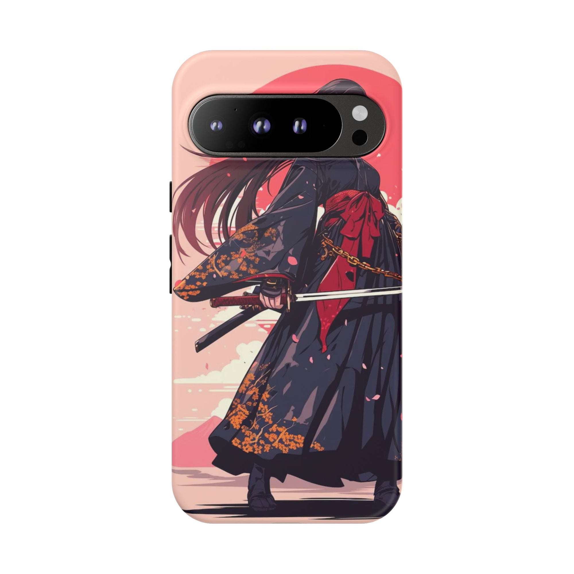 Stylish Phone Case with Warrior Design, Tough Phone Cover for Anime Lovers, Gift for Gamers, Cute Phone Accessories, Unique Tech Gifts