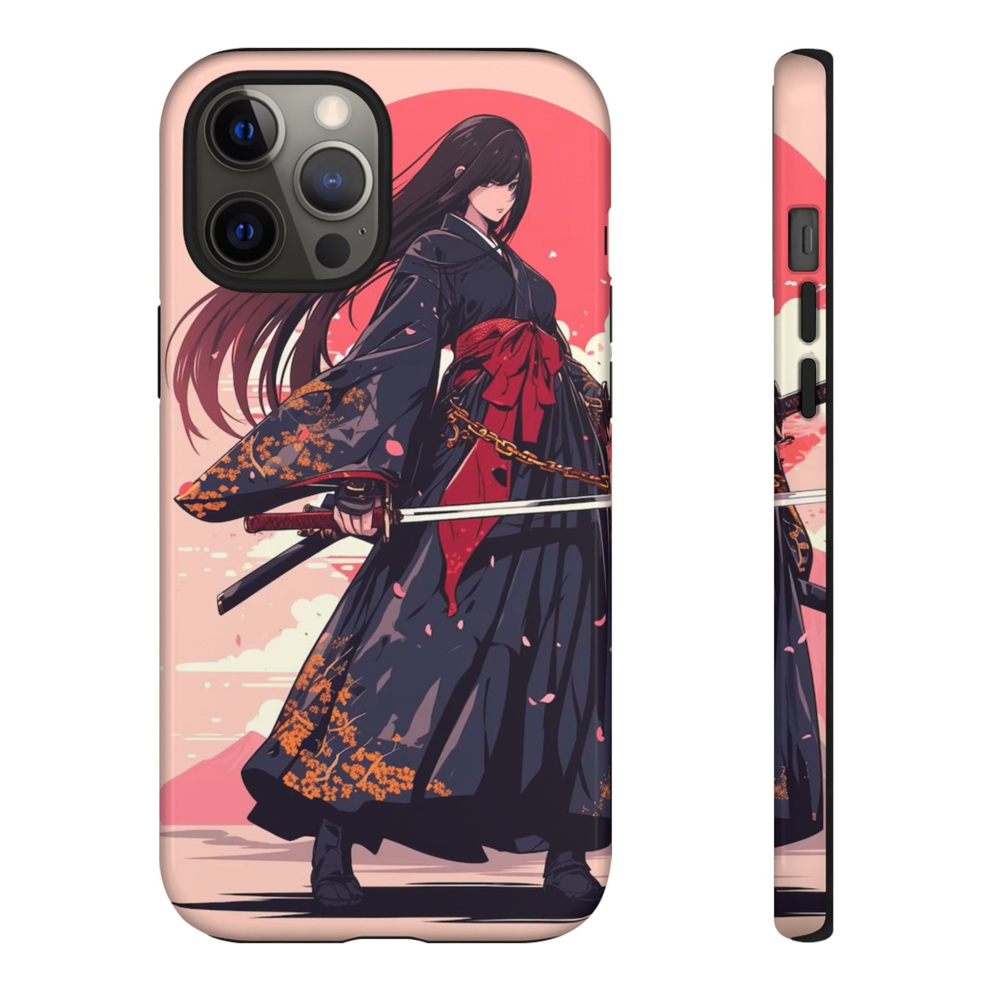 Stylish Phone Case with Warrior Design, Tough Phone Cover for Anime Lovers, Gift for Gamers, Cute Phone Accessories, Unique Tech Gifts
