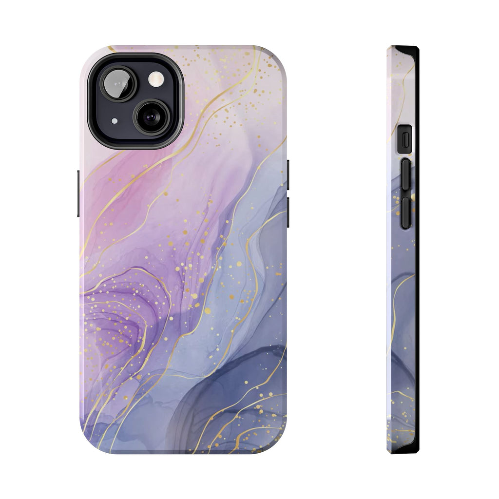 Elegant Abstract Tough Phone Cases for Stylish Protection, Gift for Her, Phone Accessories, Lavender Marble Design, Phone Cover for [...]
