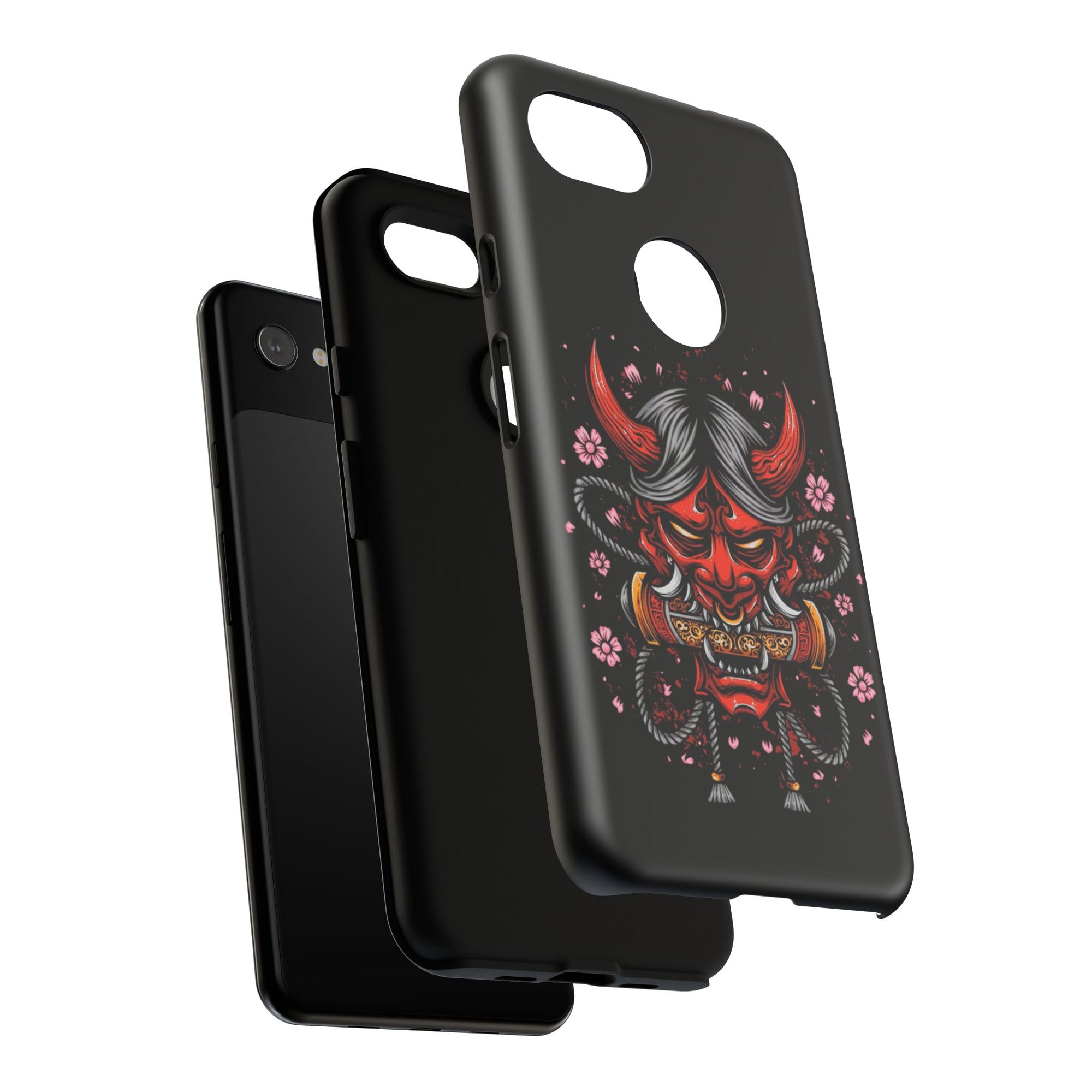 Tough Cases: Fierce Demon Phone Case, Edgy Phone Cover, Protect Your Device, Gift for Anime Fans, Unique Artwork Case