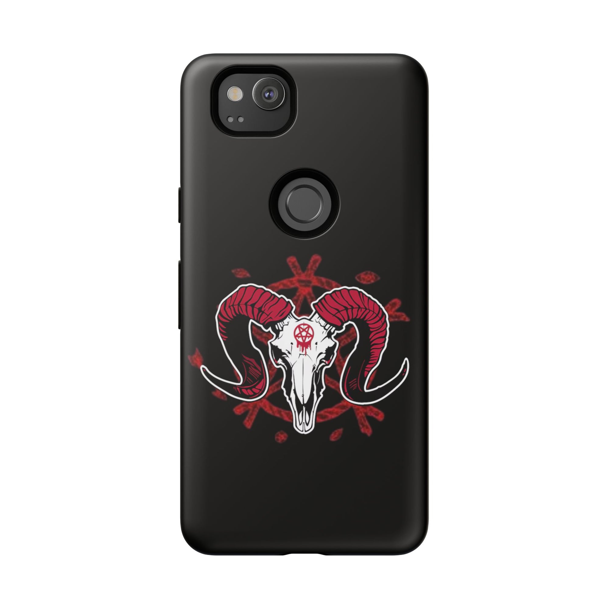 Tough Cases: Dark Aesthetic Phone Case, Gothic Phone Cover, Unique Gift for Him, Occult Design, Animal Skull Artwork, Halloween Decor