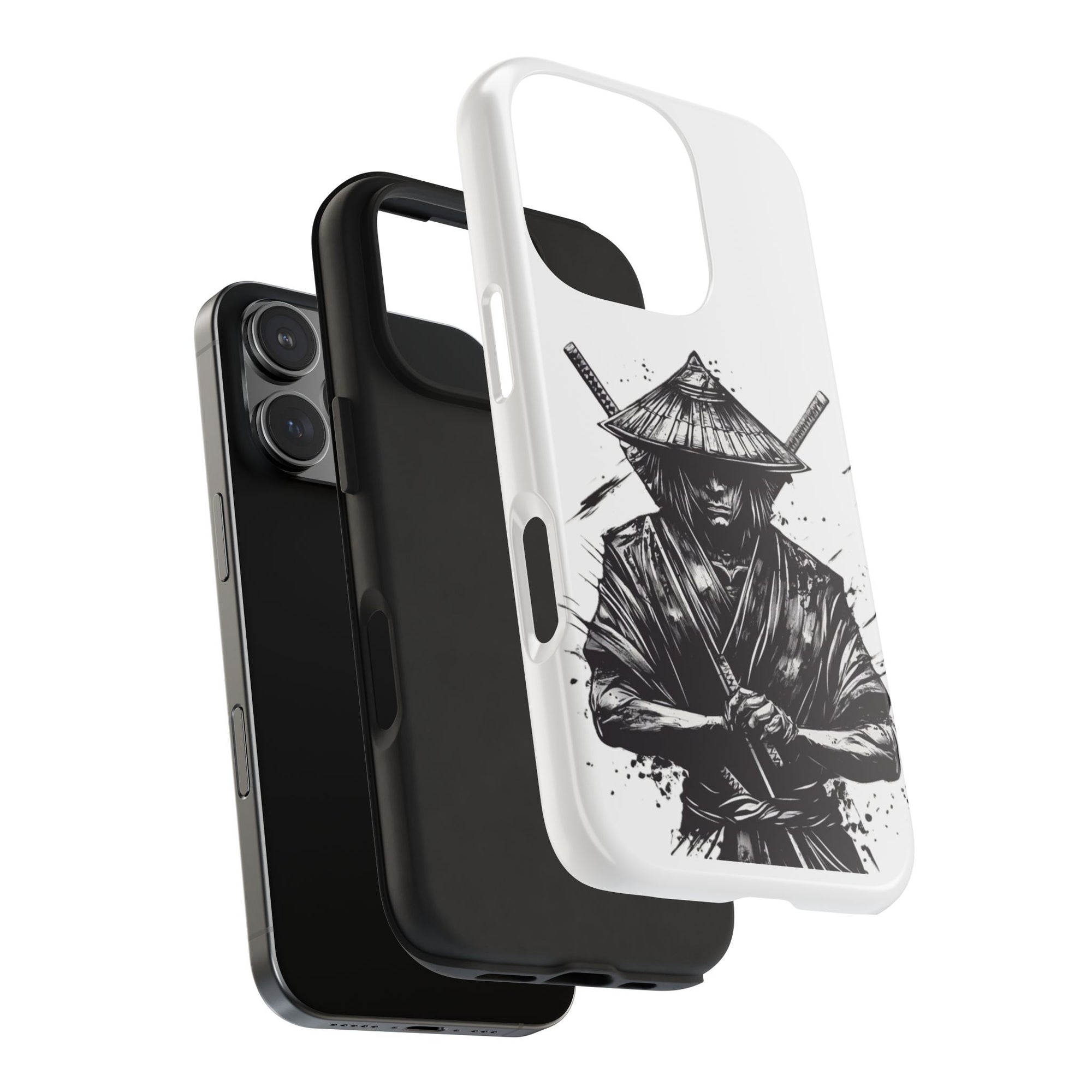 Samurai Tough Phone Cases, Rugged Smartphone Accessories, Durable Covers for Men, Unique Gifts for Him, Japanese Warrior Design