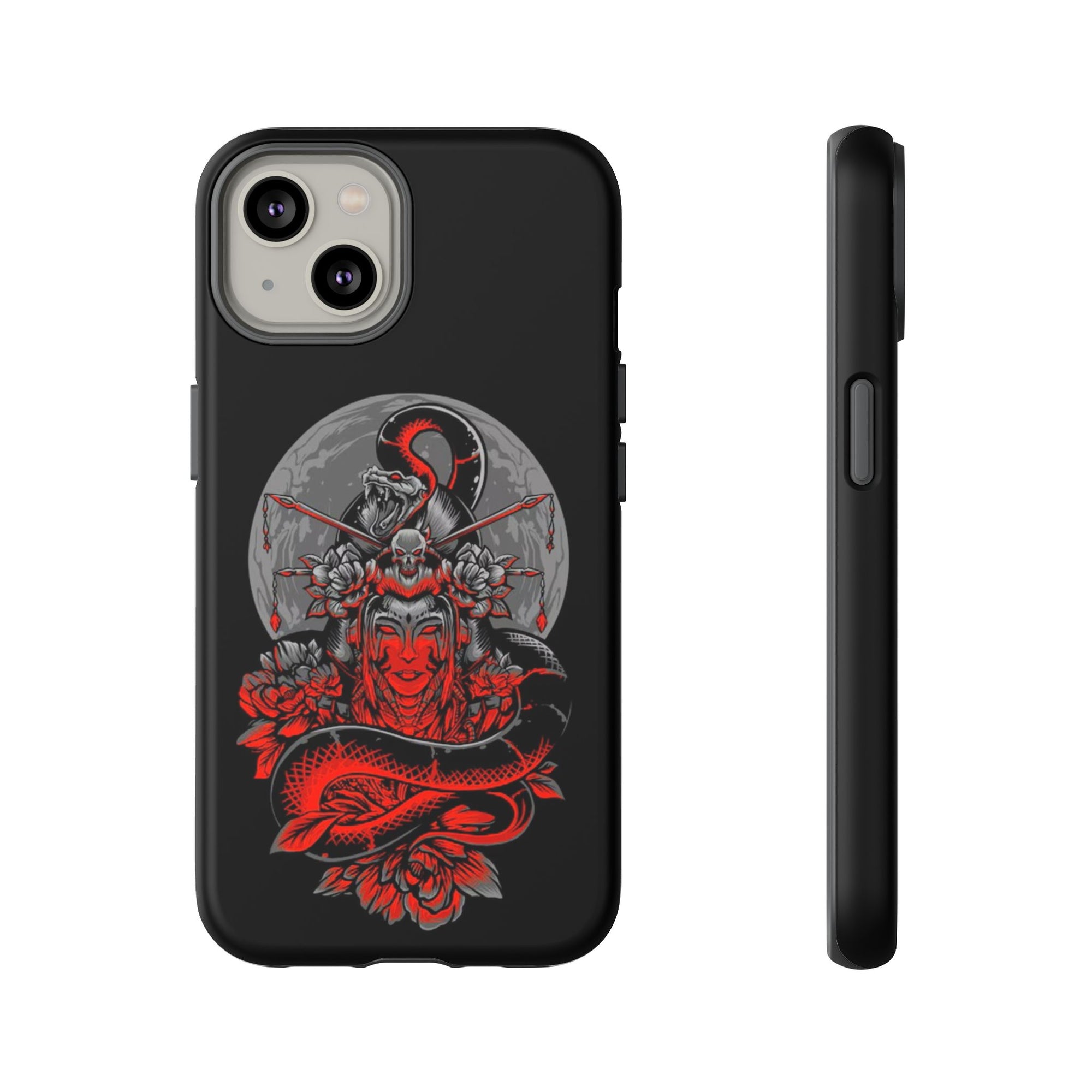 Tough Cases for iPhone, Dragon & Warrior Design, Durable Phone Protection, Perfect Gift for Tech Lovers, Unique Gifting