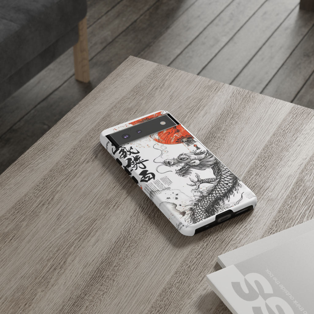Dragon Design Phone Case, Tough Cases with Chinese Art for Unique Style, Gift for Art Lovers, Phone Protection, Trendy Accessories