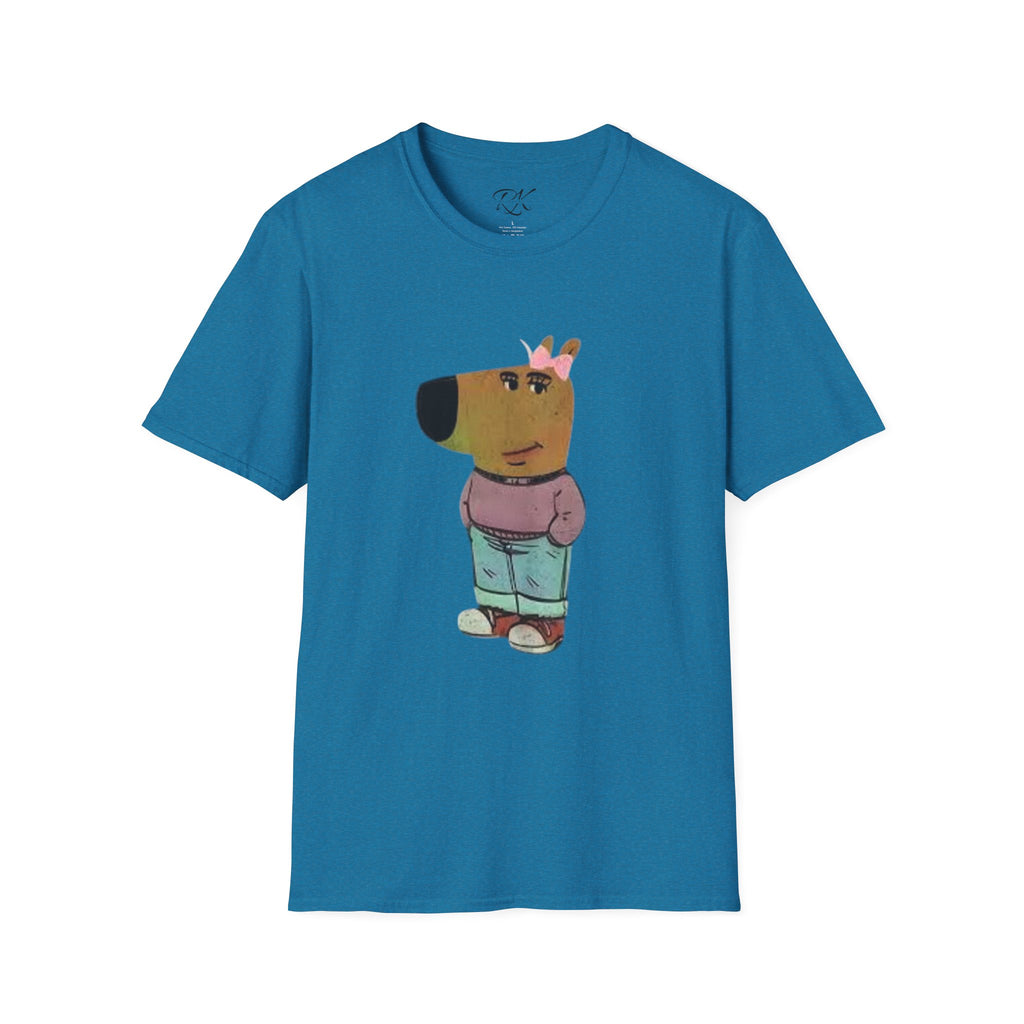 Whimsical Dog Art Unisex T-Shirt - Cute Pet Lover Gift, Casual Wear, Animal Themed Apparel, Fun Gift for Dog Owners