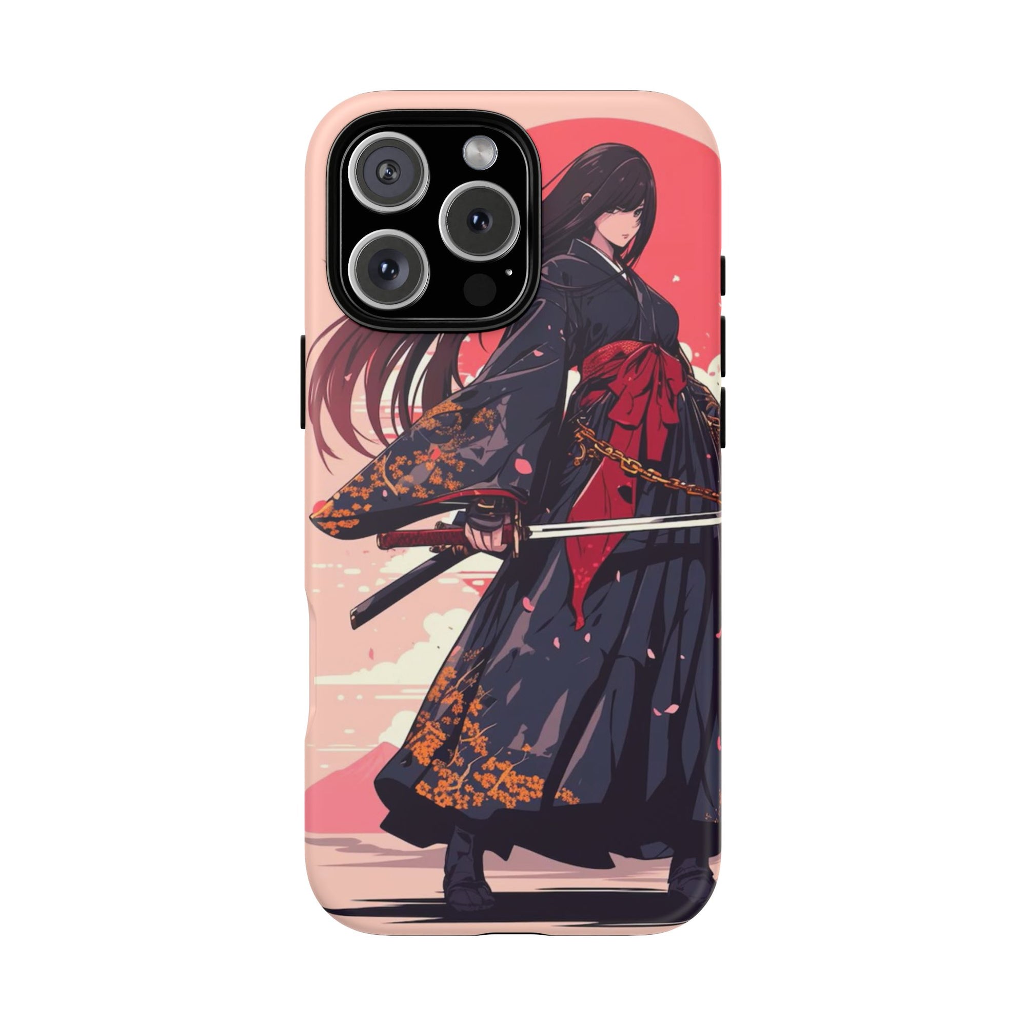 Stylish Phone Case with Warrior Design, Tough Phone Cover for Anime Lovers, Gift for Gamers, Cute Phone Accessories, Unique Tech Gifts