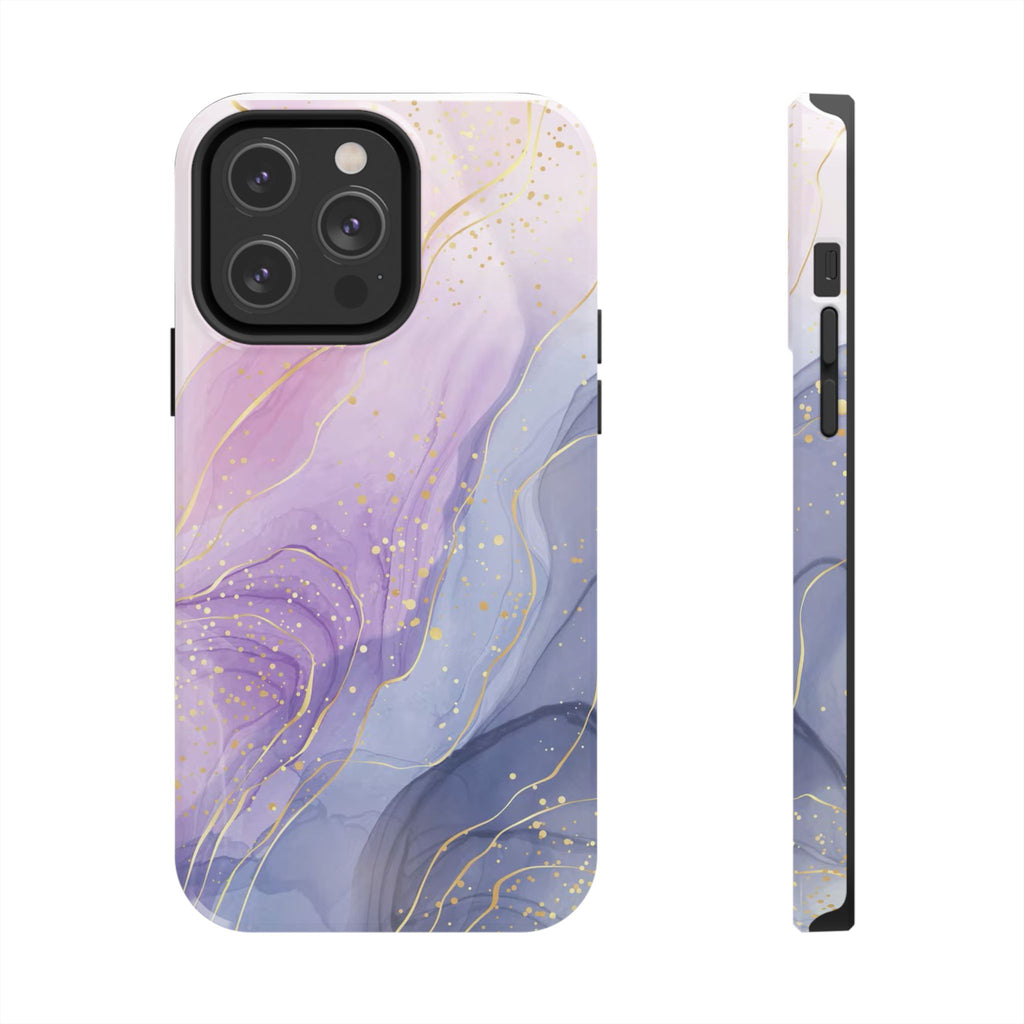Elegant Abstract Tough Phone Cases for Stylish Protection, Gift for Her, Phone Accessories, Lavender Marble Design, Phone Cover for [...]