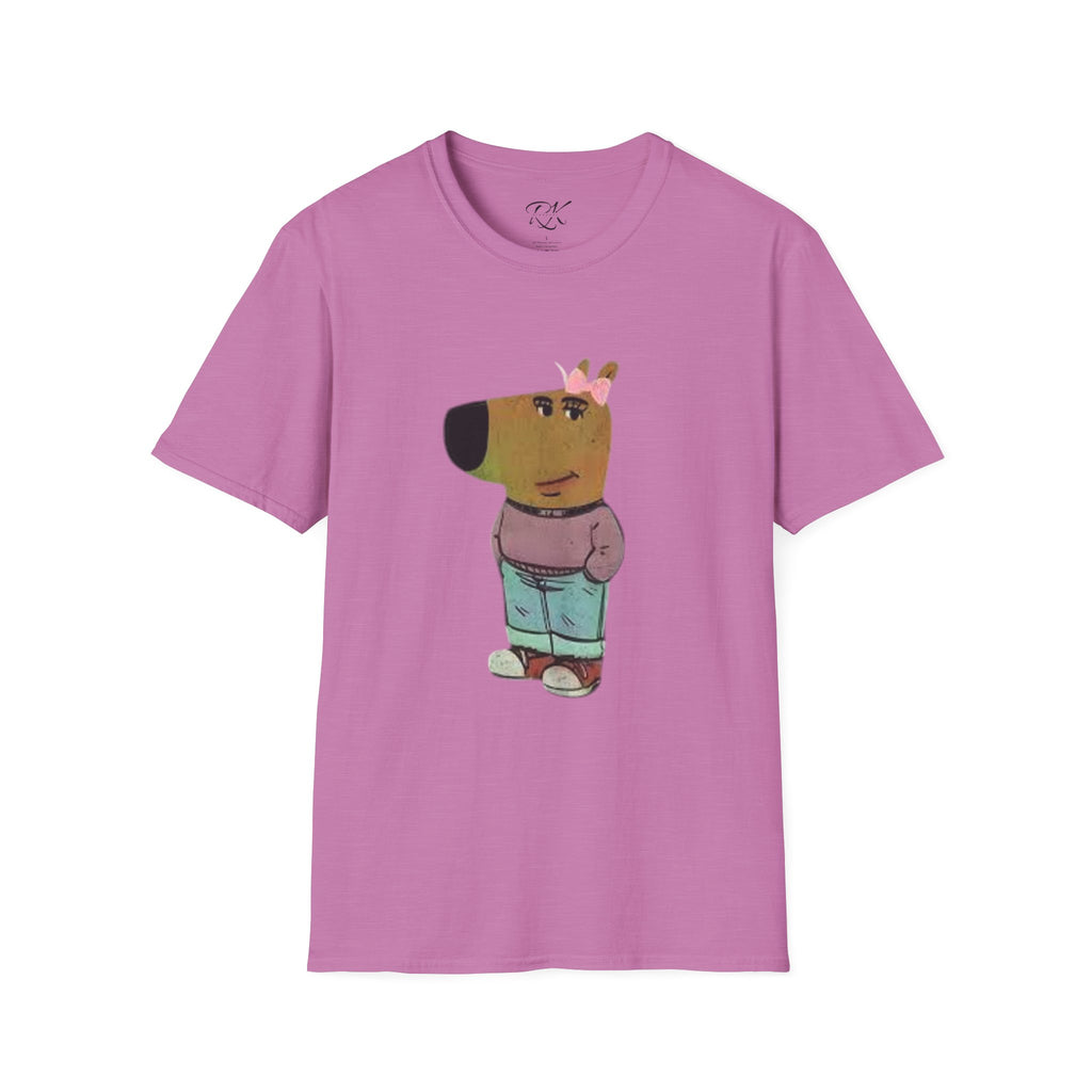 Whimsical Dog Art Unisex T-Shirt - Cute Pet Lover Gift, Casual Wear, Animal Themed Apparel, Fun Gift for Dog Owners