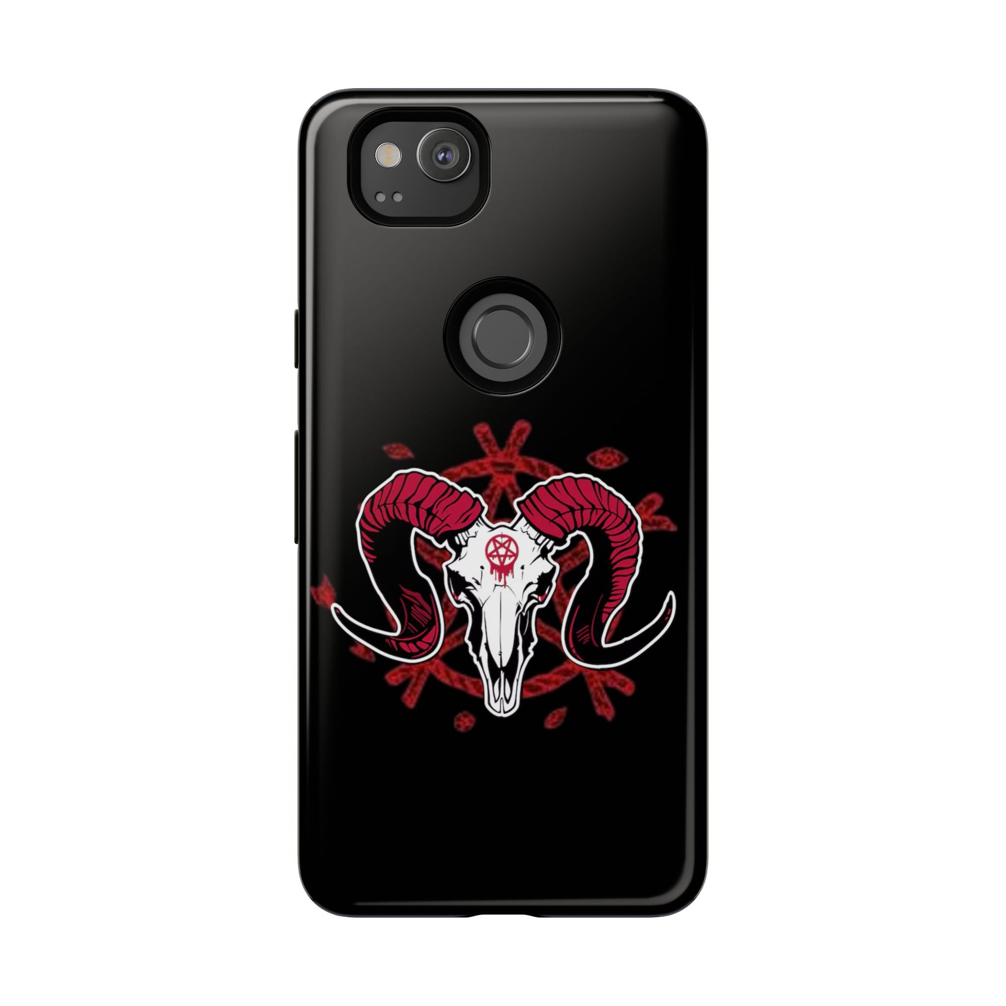 Tough Cases: Dark Aesthetic Phone Case, Gothic Phone Cover, Unique Gift for Him, Occult Design, Animal Skull Artwork, Halloween Decor