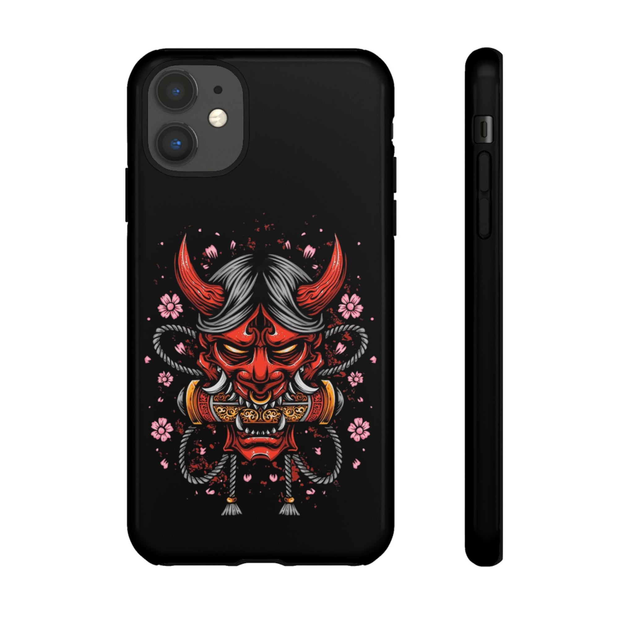 Tough Cases: Fierce Demon Phone Case, Edgy Phone Cover, Protect Your Device, Gift for Anime Fans, Unique Artwork Case