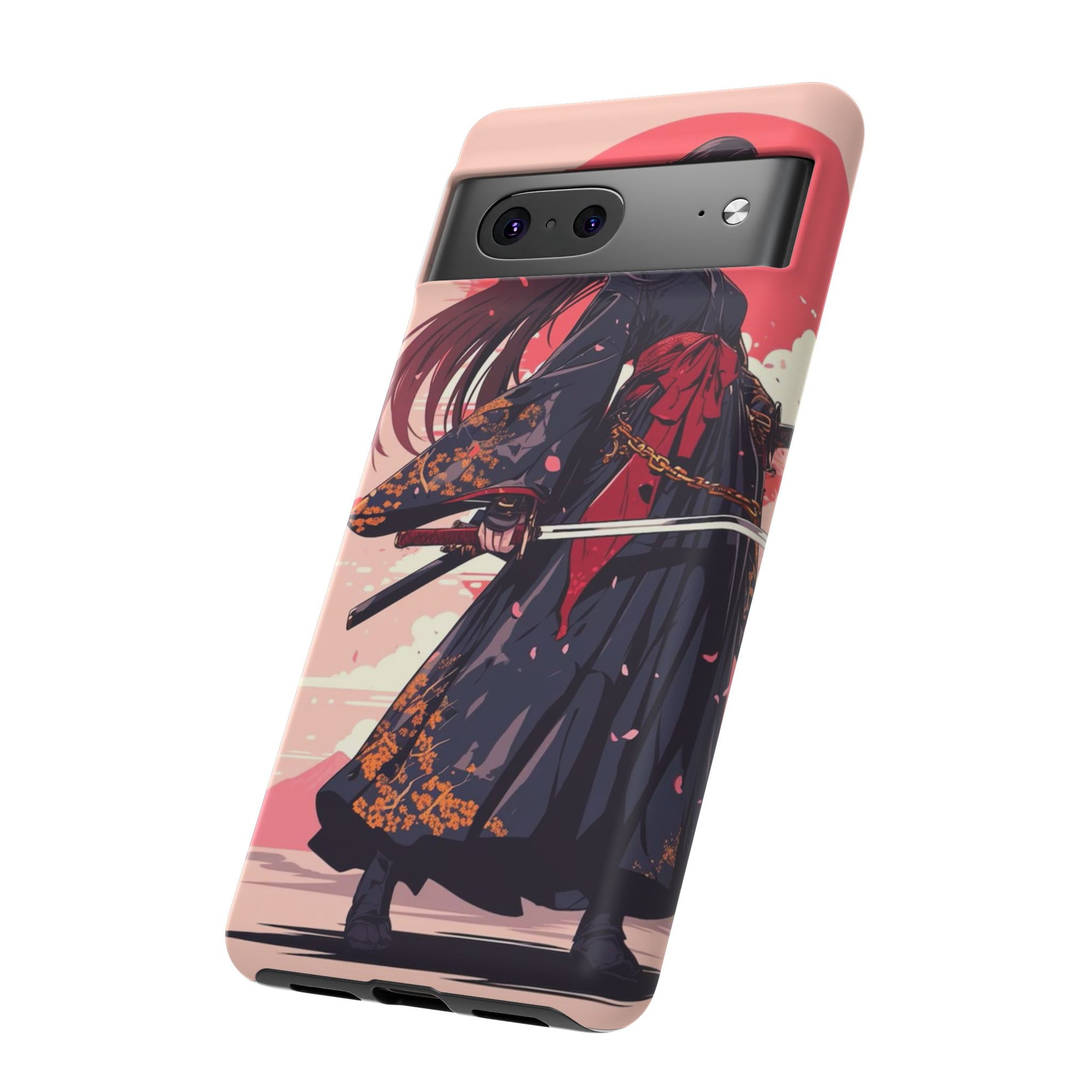 Stylish Phone Case with Warrior Design, Tough Phone Cover for Anime Lovers, Gift for Gamers, Cute Phone Accessories, Unique Tech Gifts