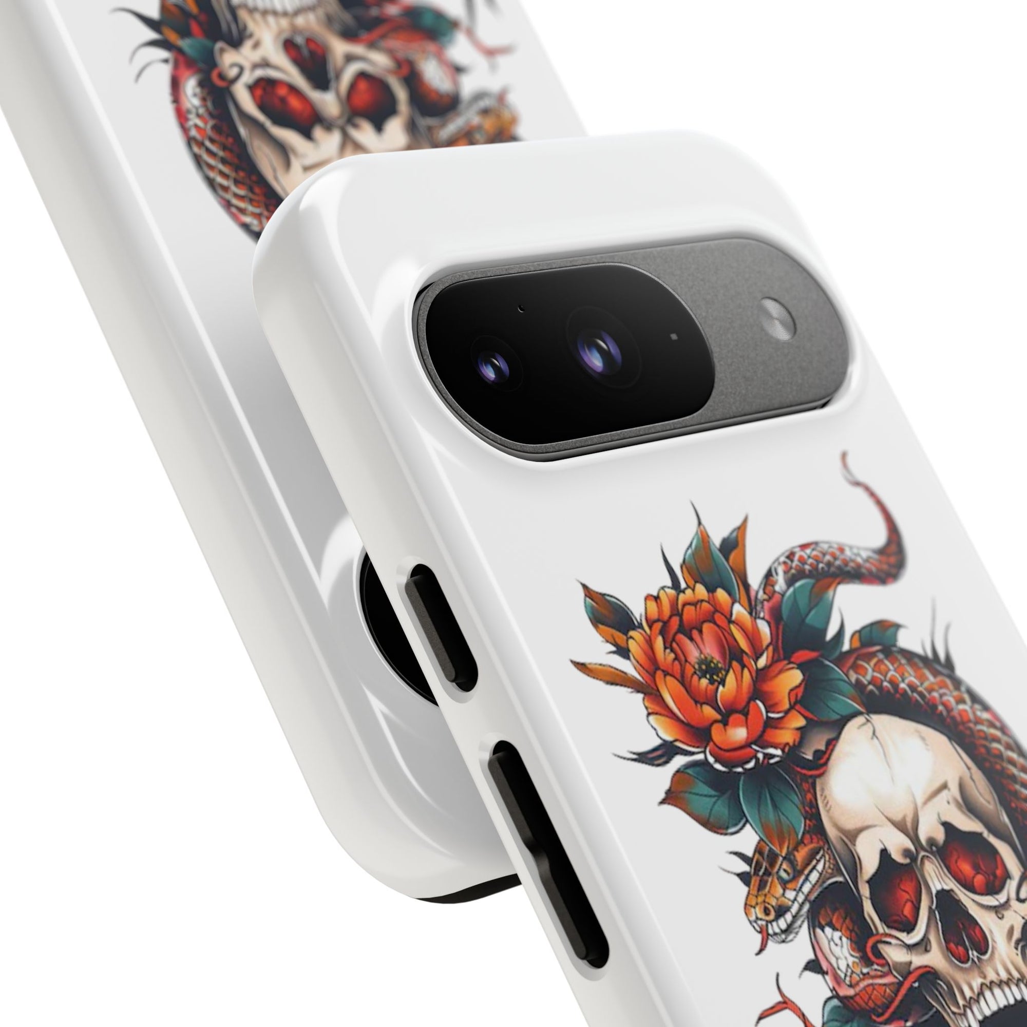 Tough Cases: Skull and Snake Phone Cases, Edgy Accessories, Alternative Fashion, Quirky Gift Ideas, Gothic Style