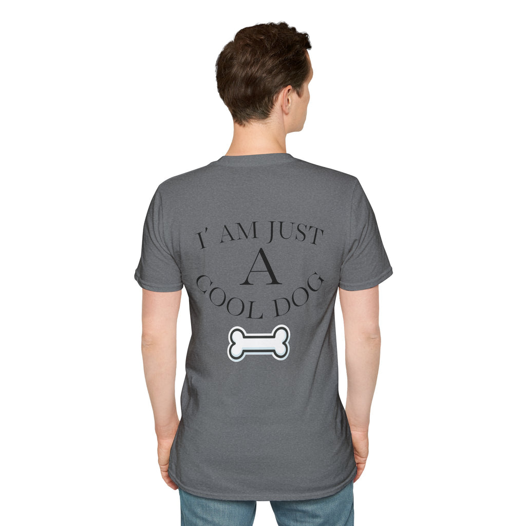Cool Dog Graphic Tee | Unisex Softstyle T-Shirt, Funny Pet Lover Gift, Dog Dad Shirt, Casual Wear, Gift for Animal Lovers