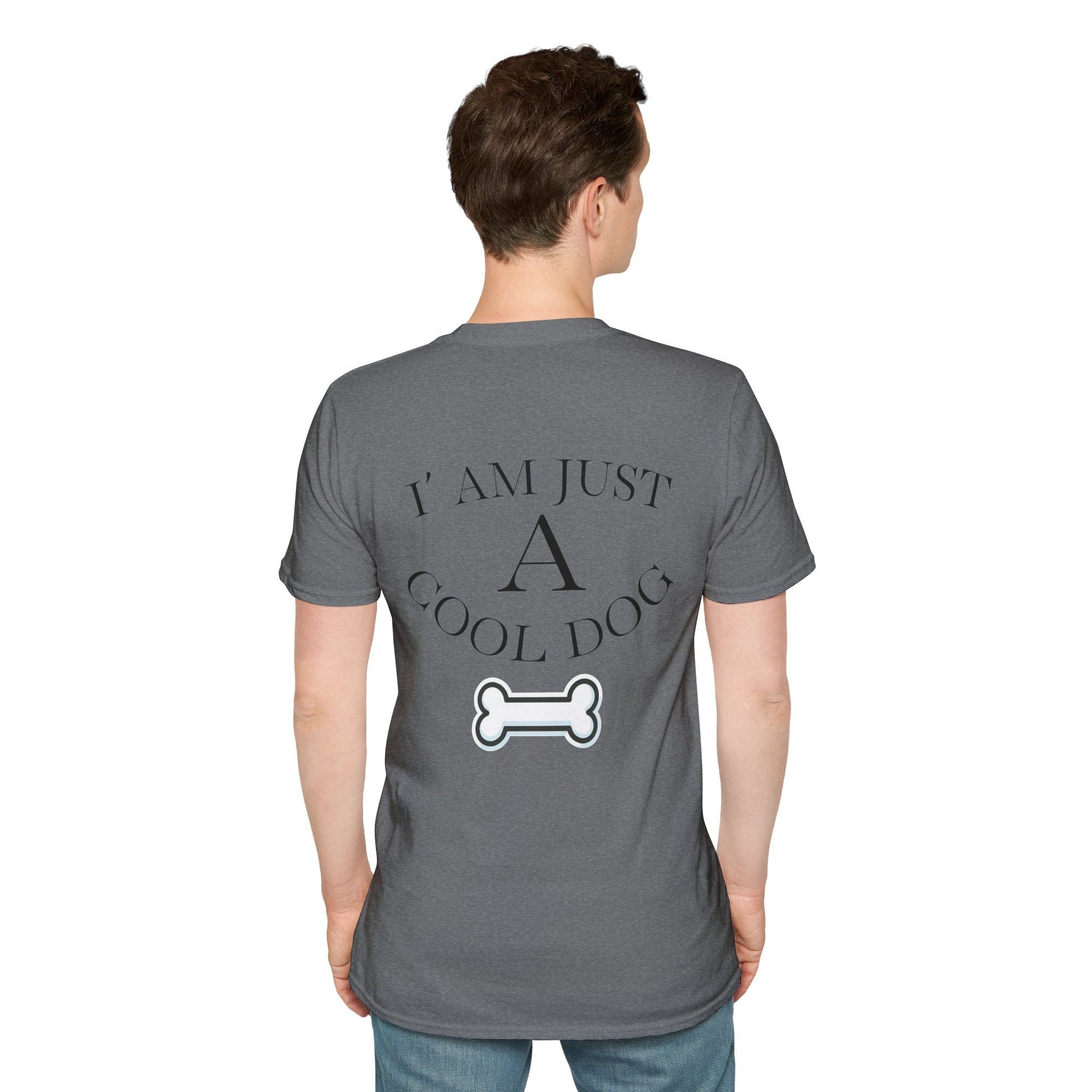 Cool Dog Graphic Tee | Unisex Softstyle T-Shirt, Funny Pet Lover Gift, Dog Dad Shirt, Casual Wear, Gift for Animal Lovers