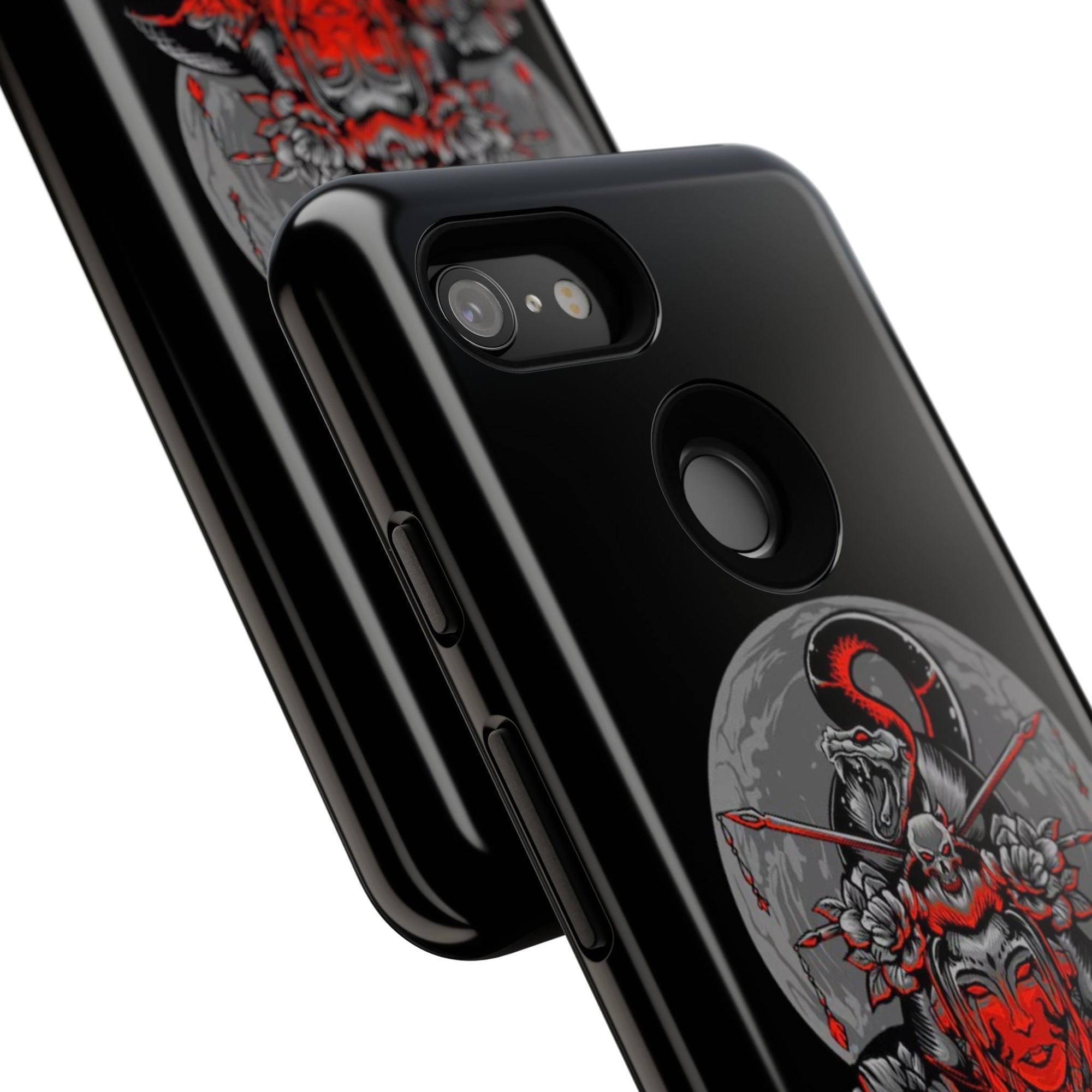 Tough Cases for iPhone, Dragon & Warrior Design, Durable Phone Protection, Perfect Gift for Tech Lovers, Unique Gifting