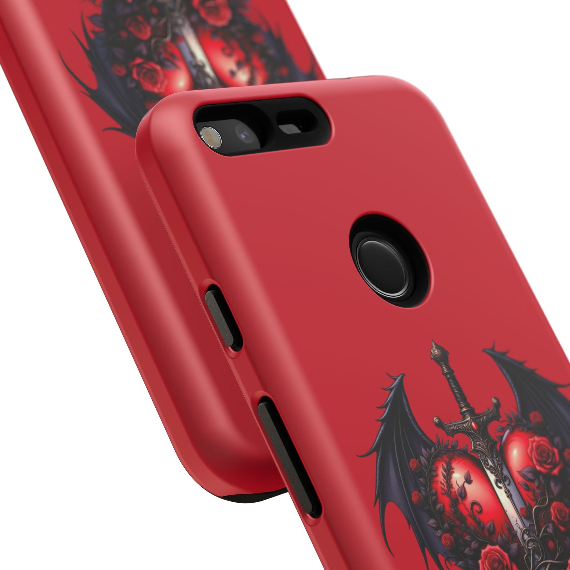 Tough Cases - Gothic Heart Phone Case, Edgy Accessories for Him, Unique Gifts for Her, Valentine's Day, Birthday, Artsy Phone Cover