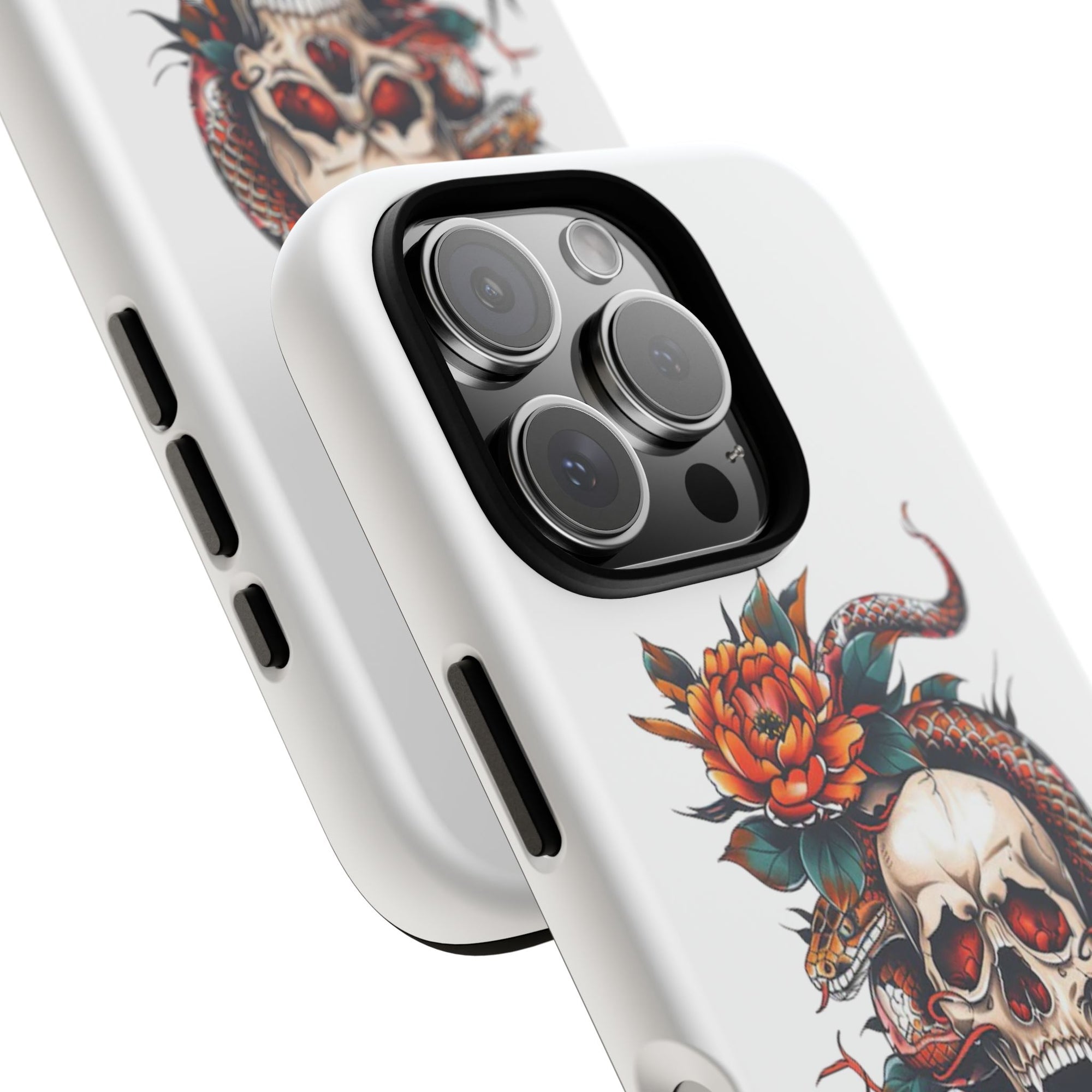 Tough Cases: Skull and Snake Phone Cases, Edgy Accessories, Alternative Fashion, Quirky Gift Ideas, Gothic Style