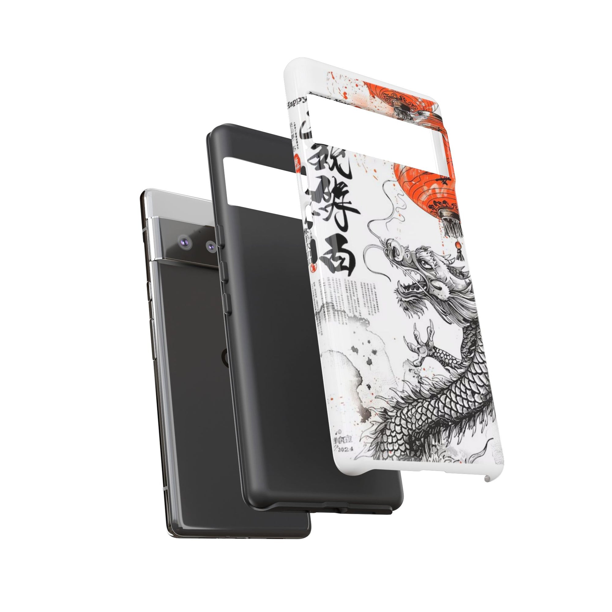 Dragon Design Phone Case, Tough Cases with Chinese Art for Unique Style, Gift for Art Lovers, Phone Protection, Trendy Accessories