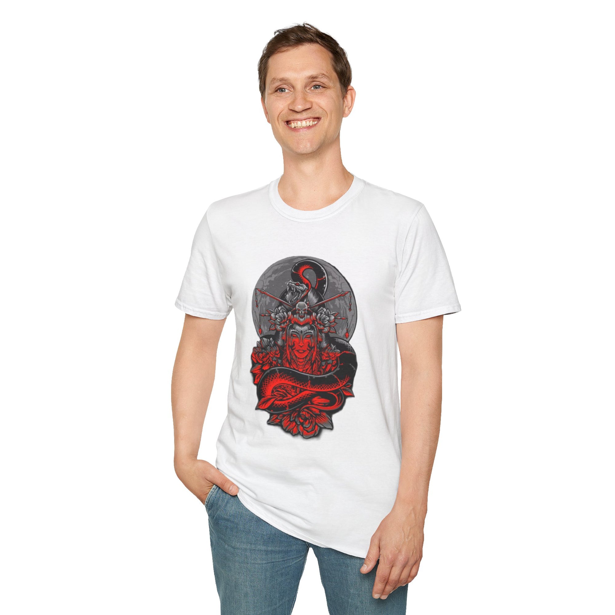 Warrior Spirit Unisex Softstyle T-Shirt, Graphic Tee, Trendy Streetwear, Gifts for Him, Casual Wear, Unique Design