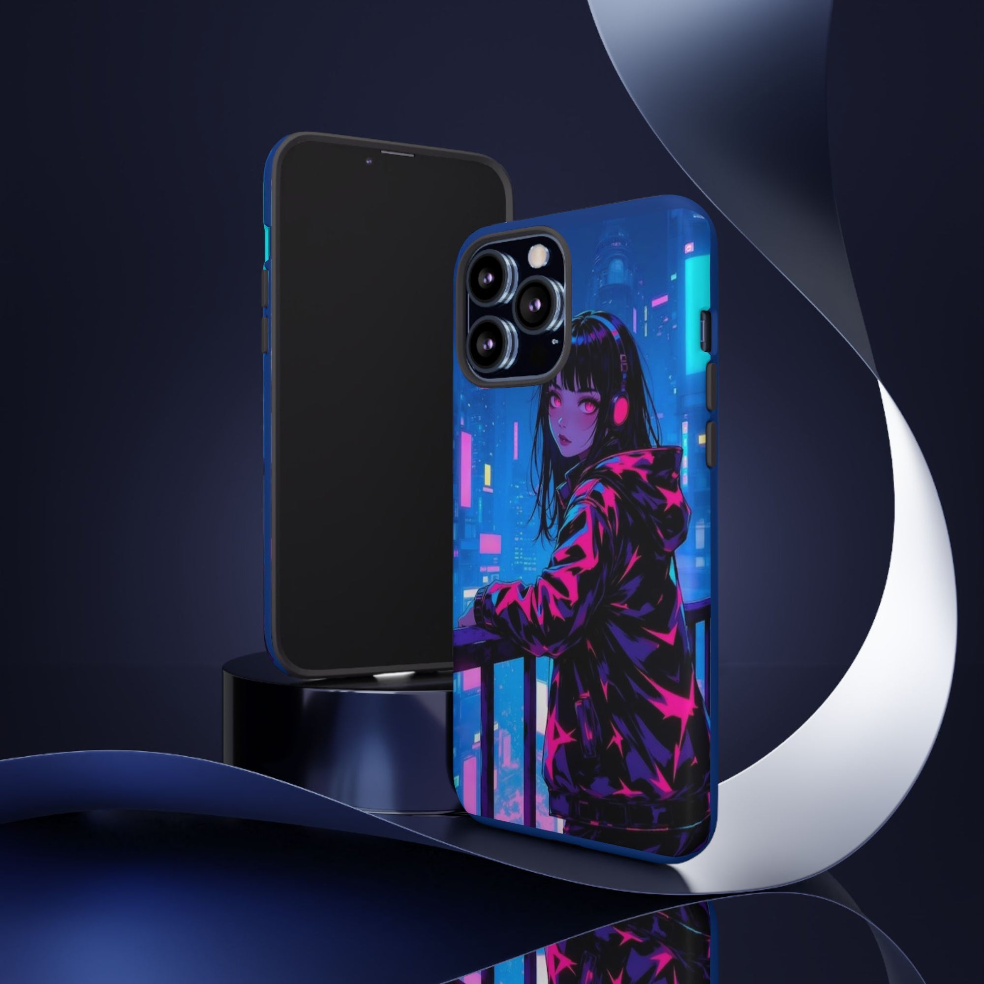 Futuristic Phone Case, Cyberpunk Aesthetic, Tough Phone Cover, Urban Style, Gift for Tech Lovers, Unique Phone Accessories, Streetwear [...]