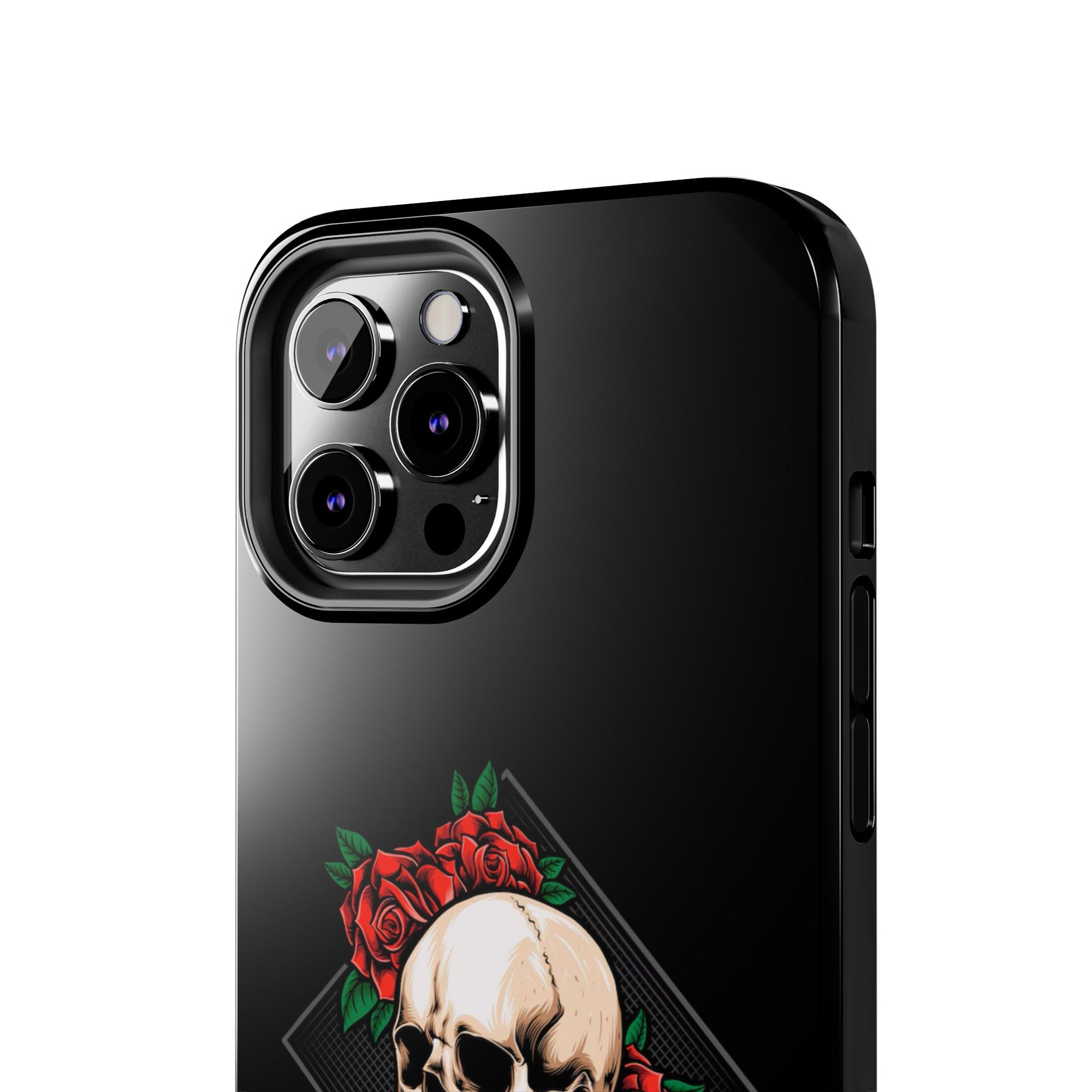 Tough Phone Cases with Skull and Roses Design | Edgy Protection, iPhone & Android Covers, Gothic Gifts, Unique Phone Accessories