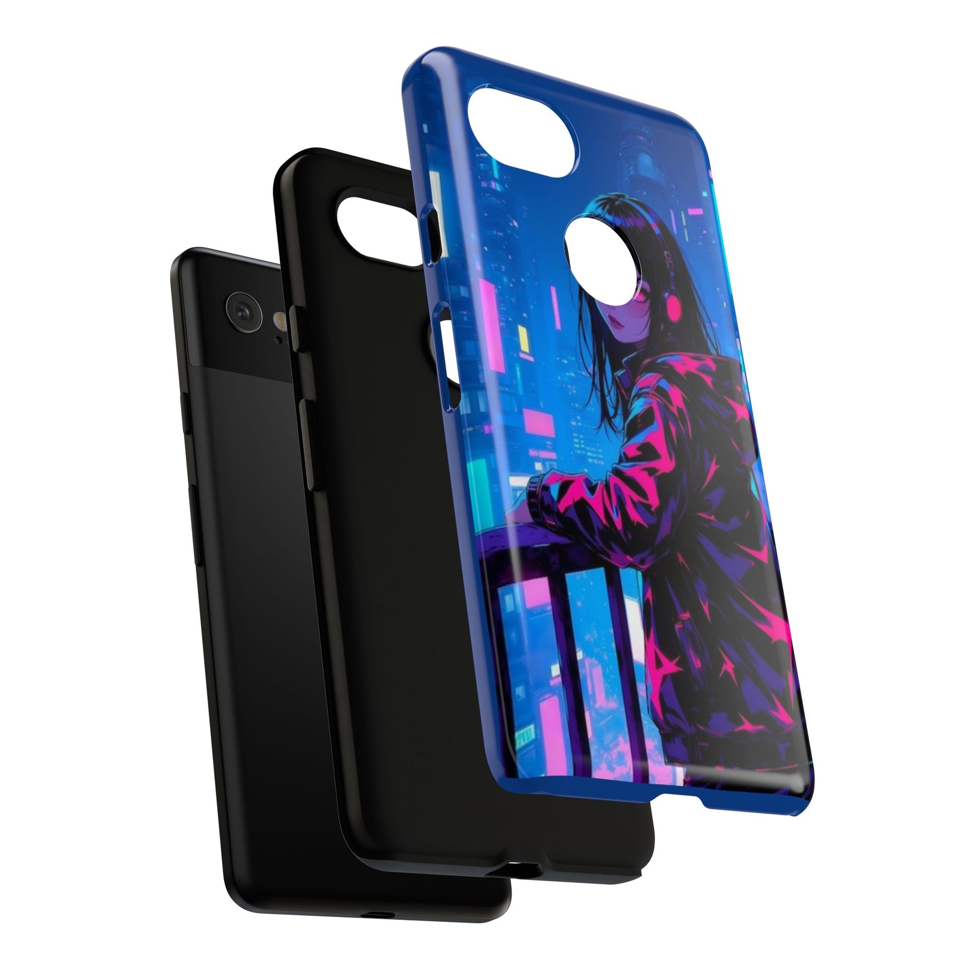 Futuristic Phone Case, Cyberpunk Aesthetic, Tough Phone Cover, Urban Style, Gift for Tech Lovers, Unique Phone Accessories, Streetwear [...]
