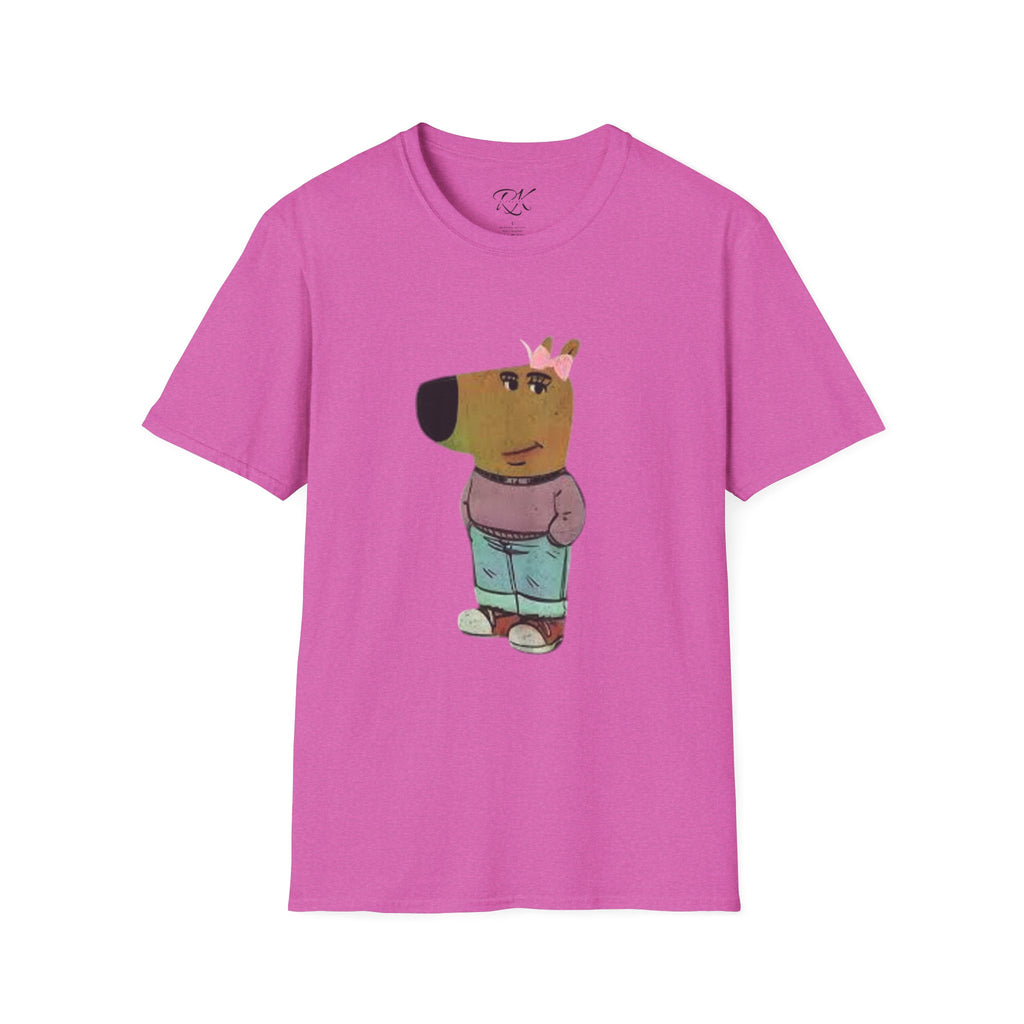 Whimsical Dog Art Unisex T-Shirt - Cute Pet Lover Gift, Casual Wear, Animal Themed Apparel, Fun Gift for Dog Owners