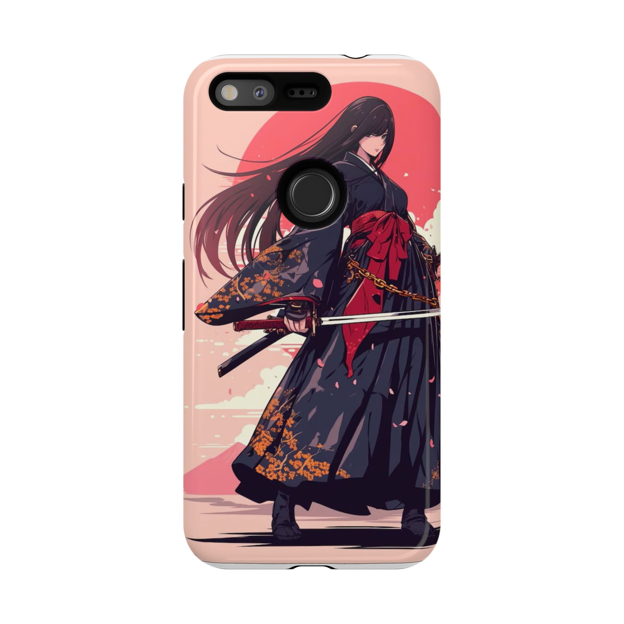 Stylish Phone Case with Warrior Design, Tough Phone Cover for Anime Lovers, Gift for Gamers, Cute Phone Accessories, Unique Tech Gifts
