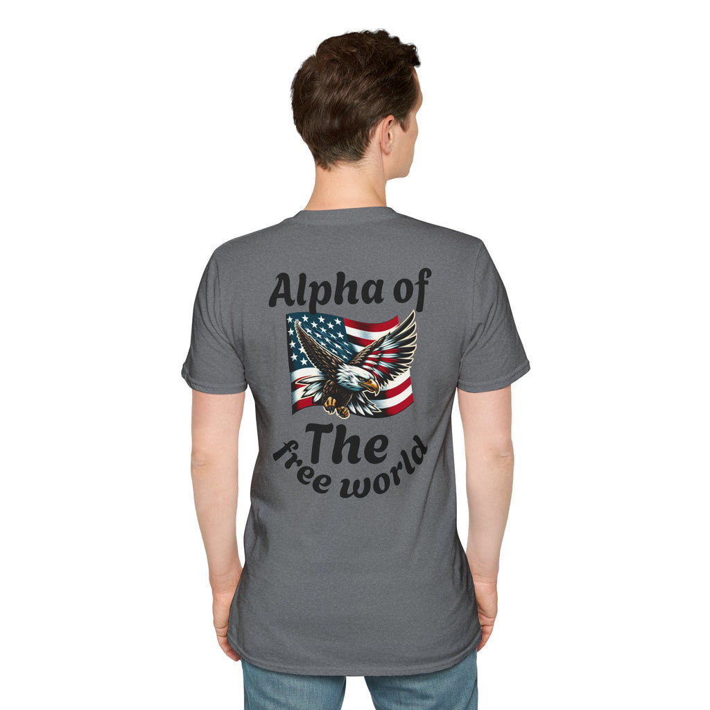 Patriotic Graphic T-Shirt, Unisex Softstyle Tee, Independence Day Gift, Freedom Apparel, Americana Clothing