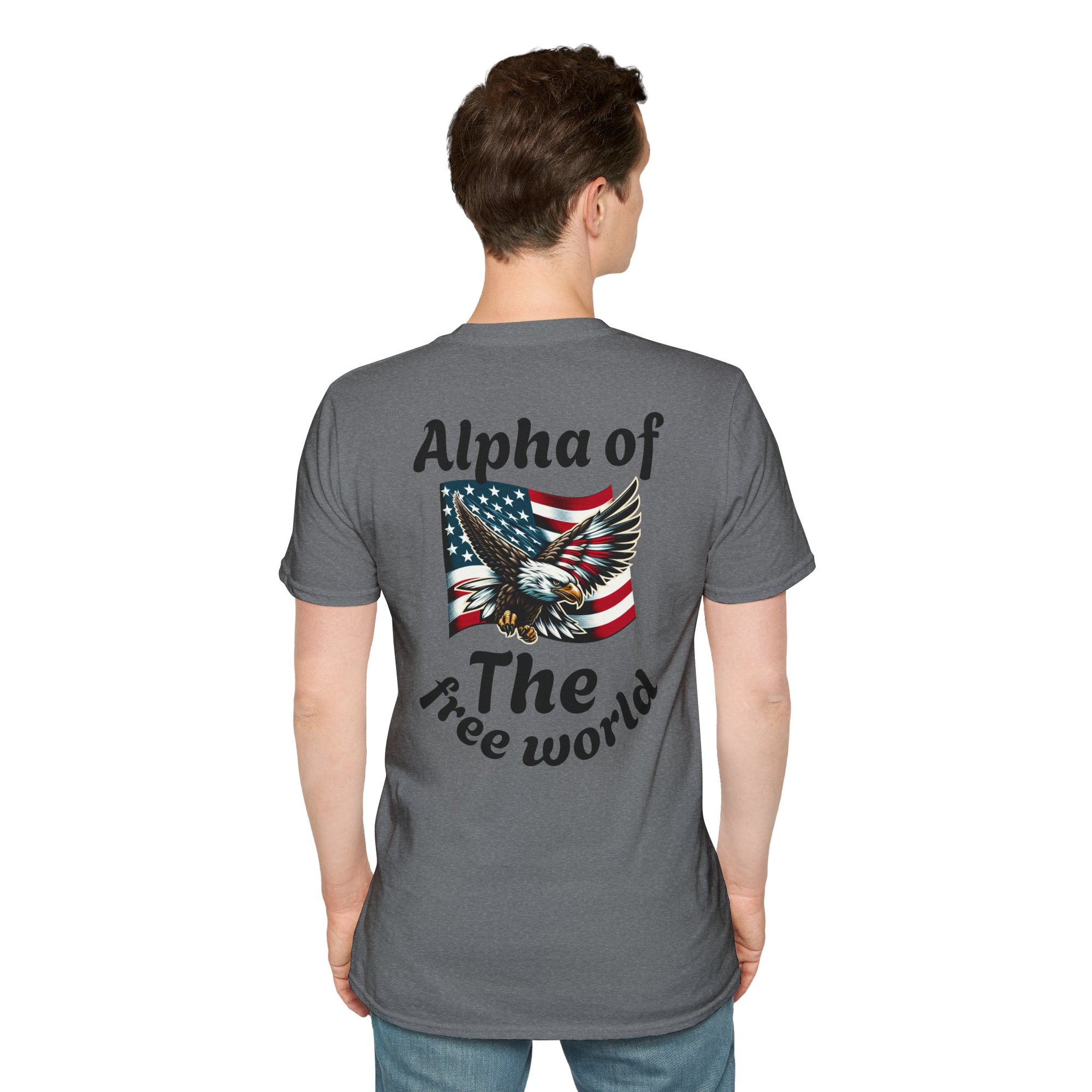 Patriotic Graphic T-Shirt, Unisex Softstyle Tee, Independence Day Gift, Freedom Apparel, Americana Clothing