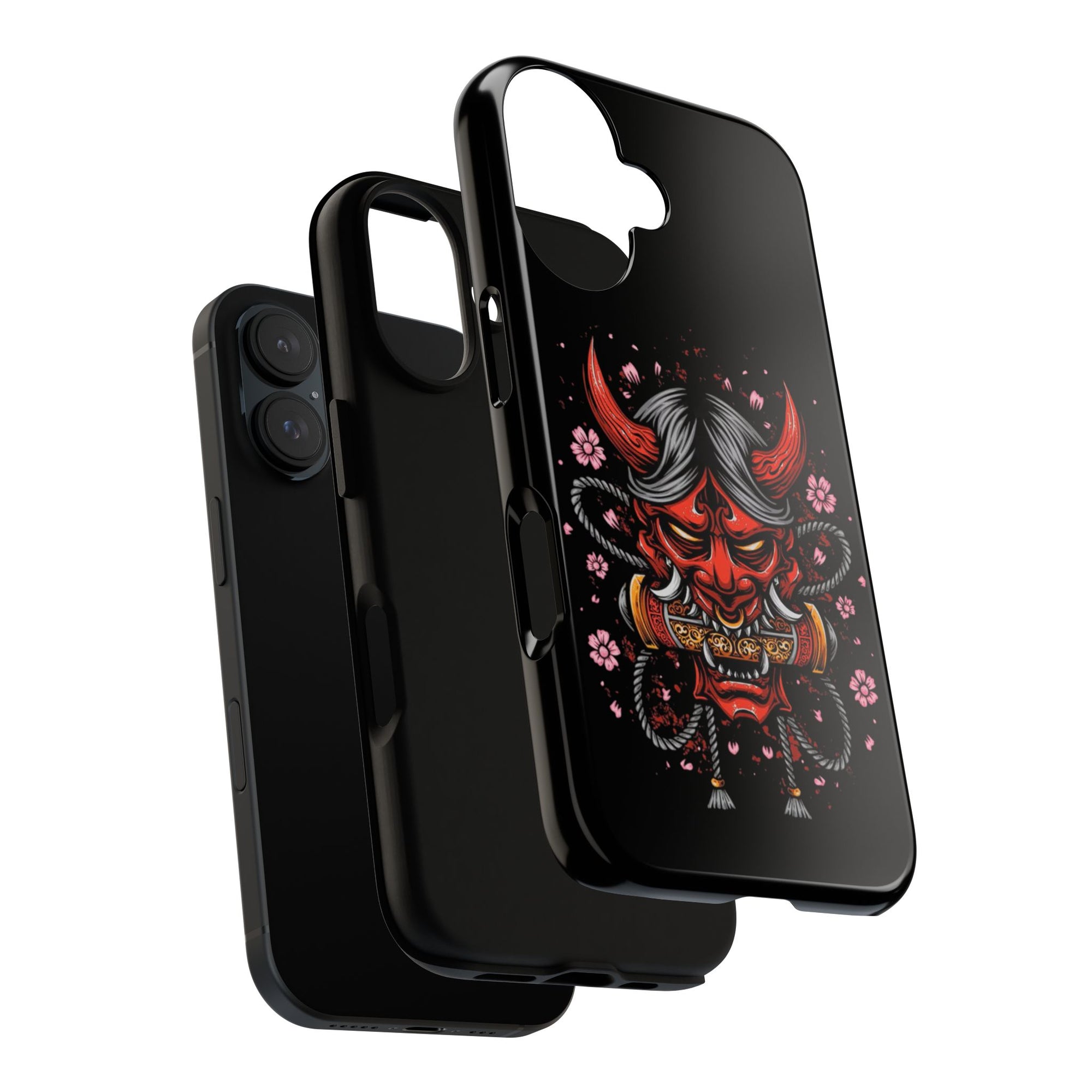 Tough Cases: Fierce Demon Phone Case, Edgy Phone Cover, Protect Your Device, Gift for Anime Fans, Unique Artwork Case