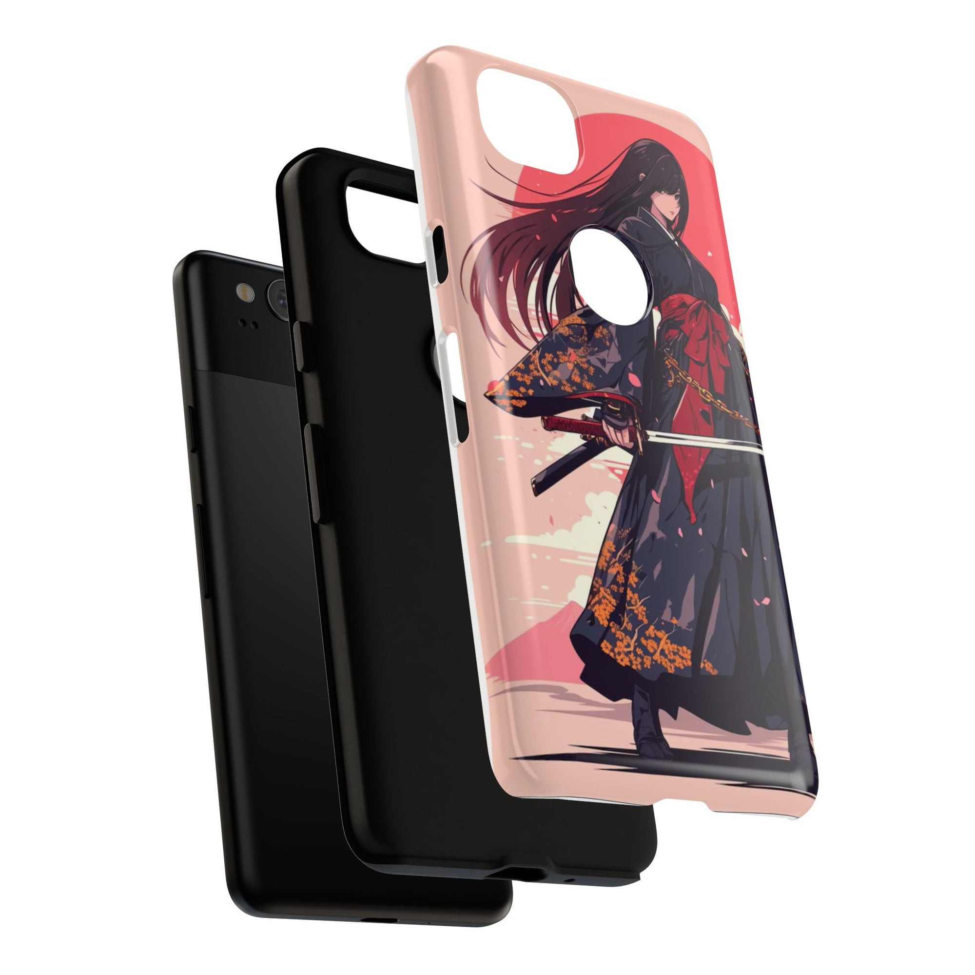 Stylish Phone Case with Warrior Design, Tough Phone Cover for Anime Lovers, Gift for Gamers, Cute Phone Accessories, Unique Tech Gifts