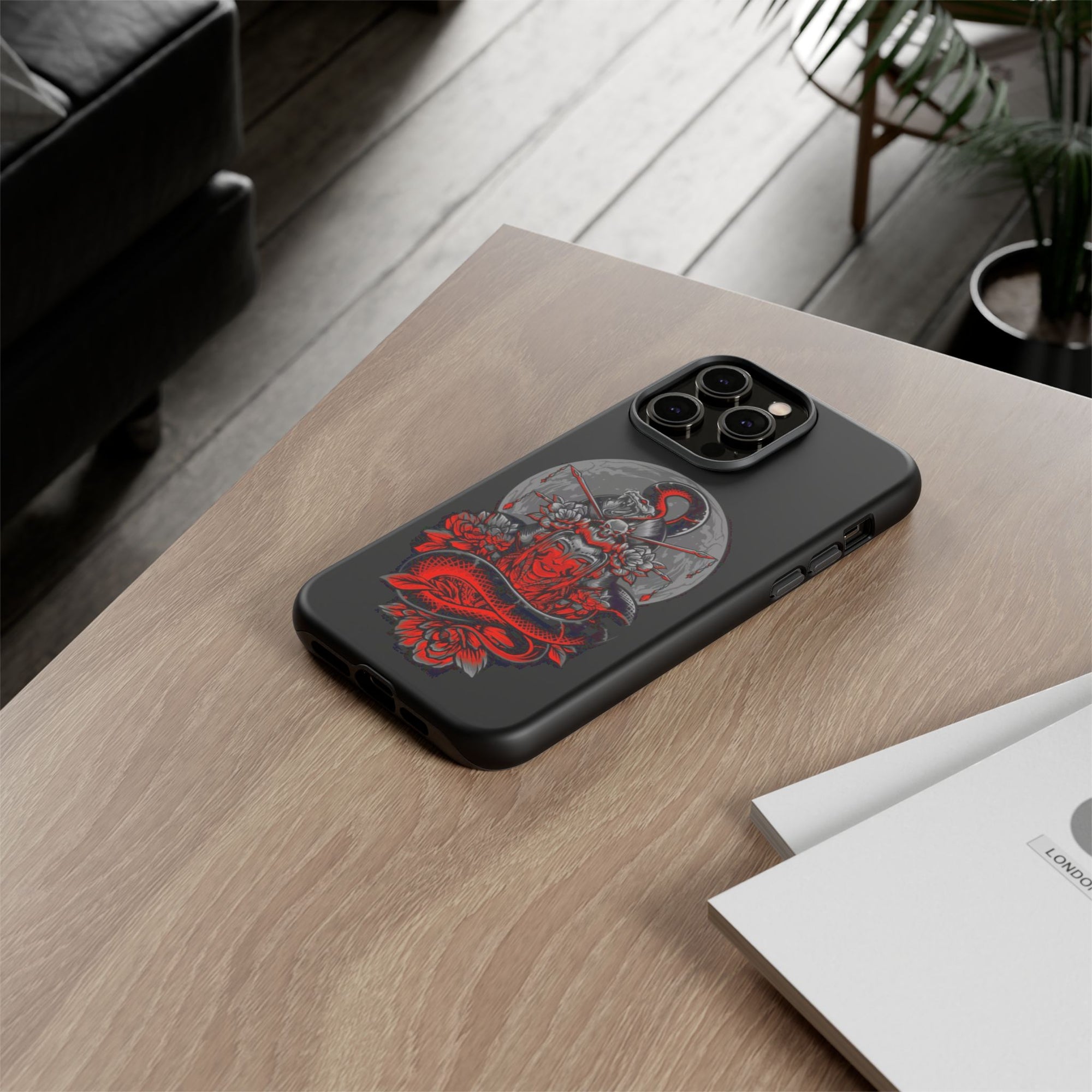 Tough Cases for iPhone, Dragon & Warrior Design, Durable Phone Protection, Perfect Gift for Tech Lovers, Unique Gifting
