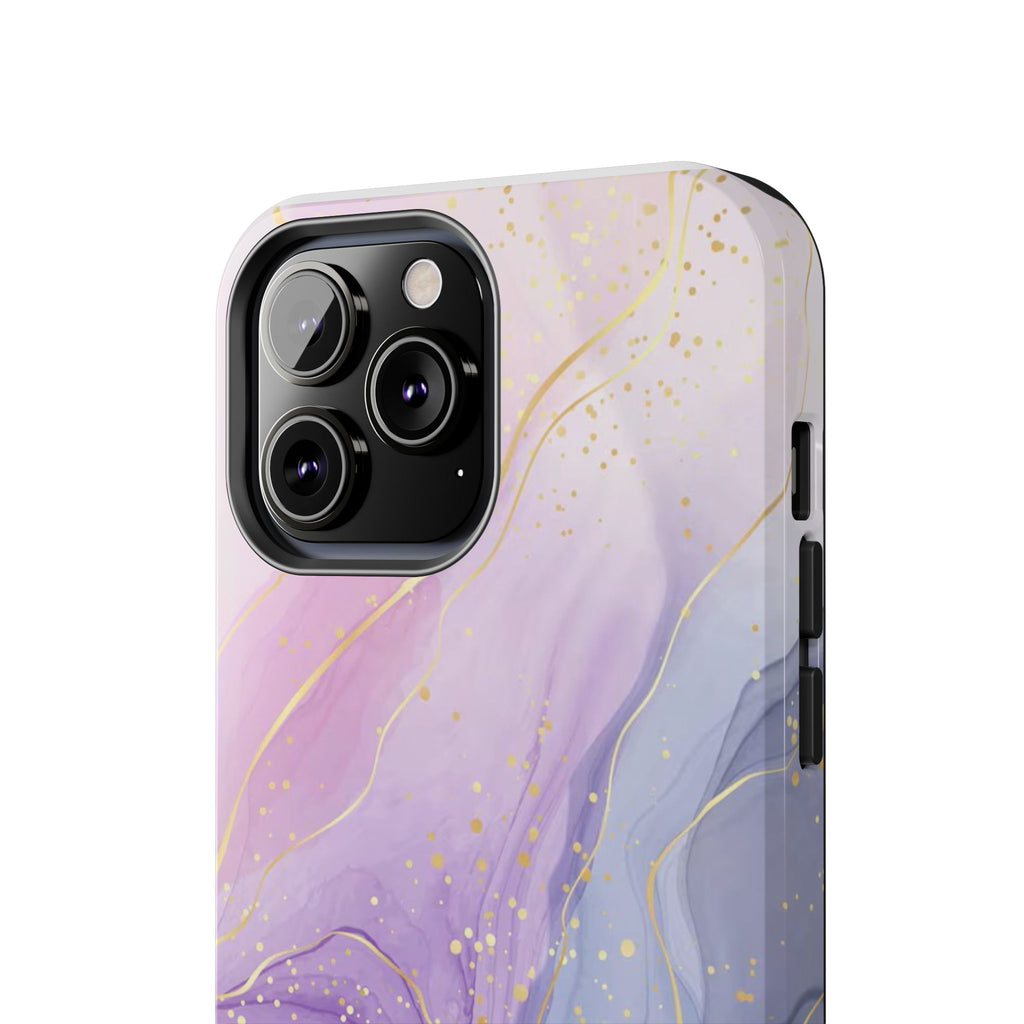 Elegant Abstract Tough Phone Cases for Stylish Protection, Gift for Her, Phone Accessories, Lavender Marble Design, Phone Cover for [...]