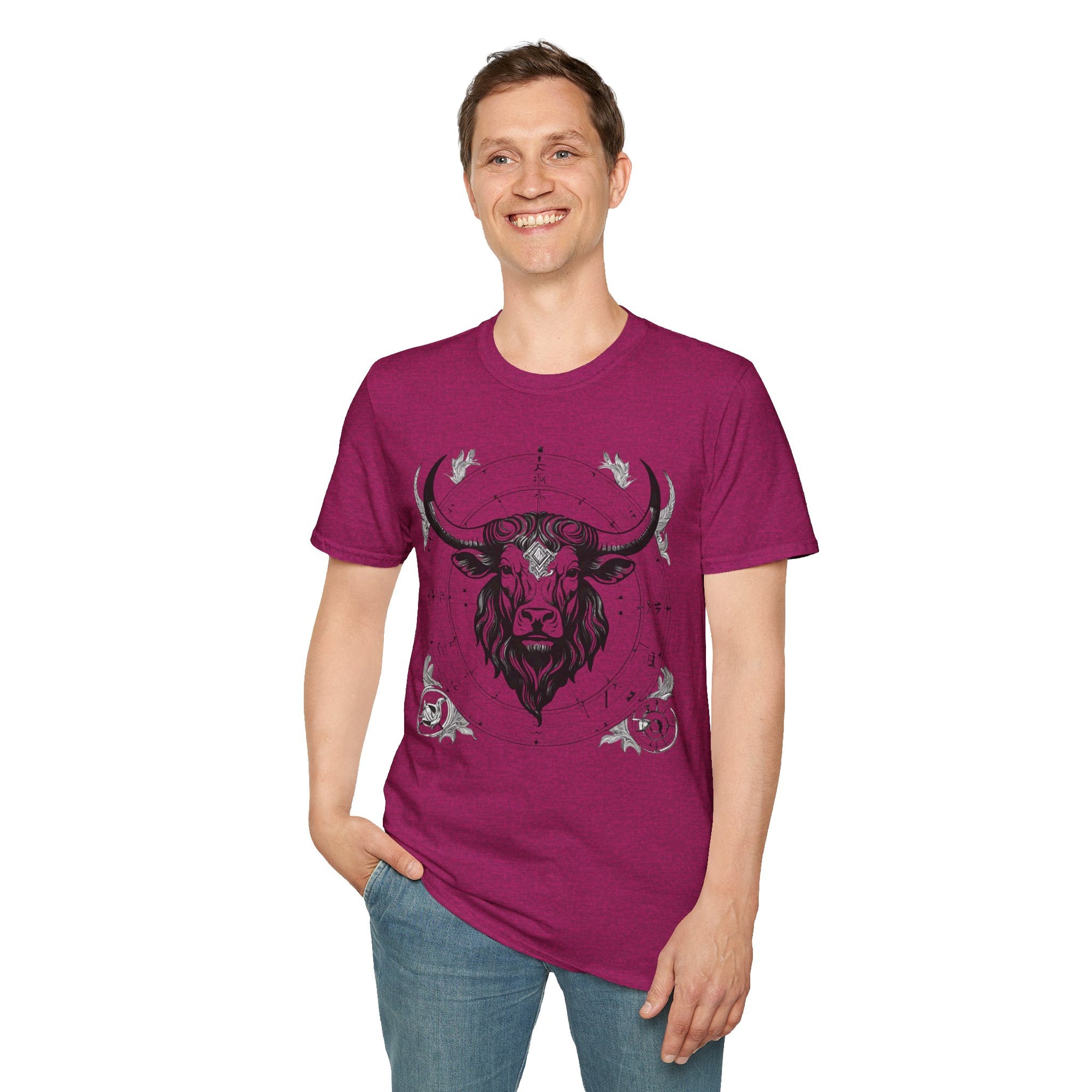 Taurus Zodiac T-Shirt, Astrology Tee, Horoscope Gift, Unisex Softstyle Shirt, Birthday Apparel, Taurus Constellation Top