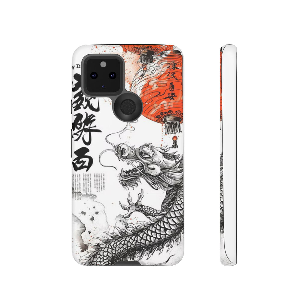 Dragon Design Phone Case, Tough Cases with Chinese Art for Unique Style, Gift for Art Lovers, Phone Protection, Trendy Accessories
