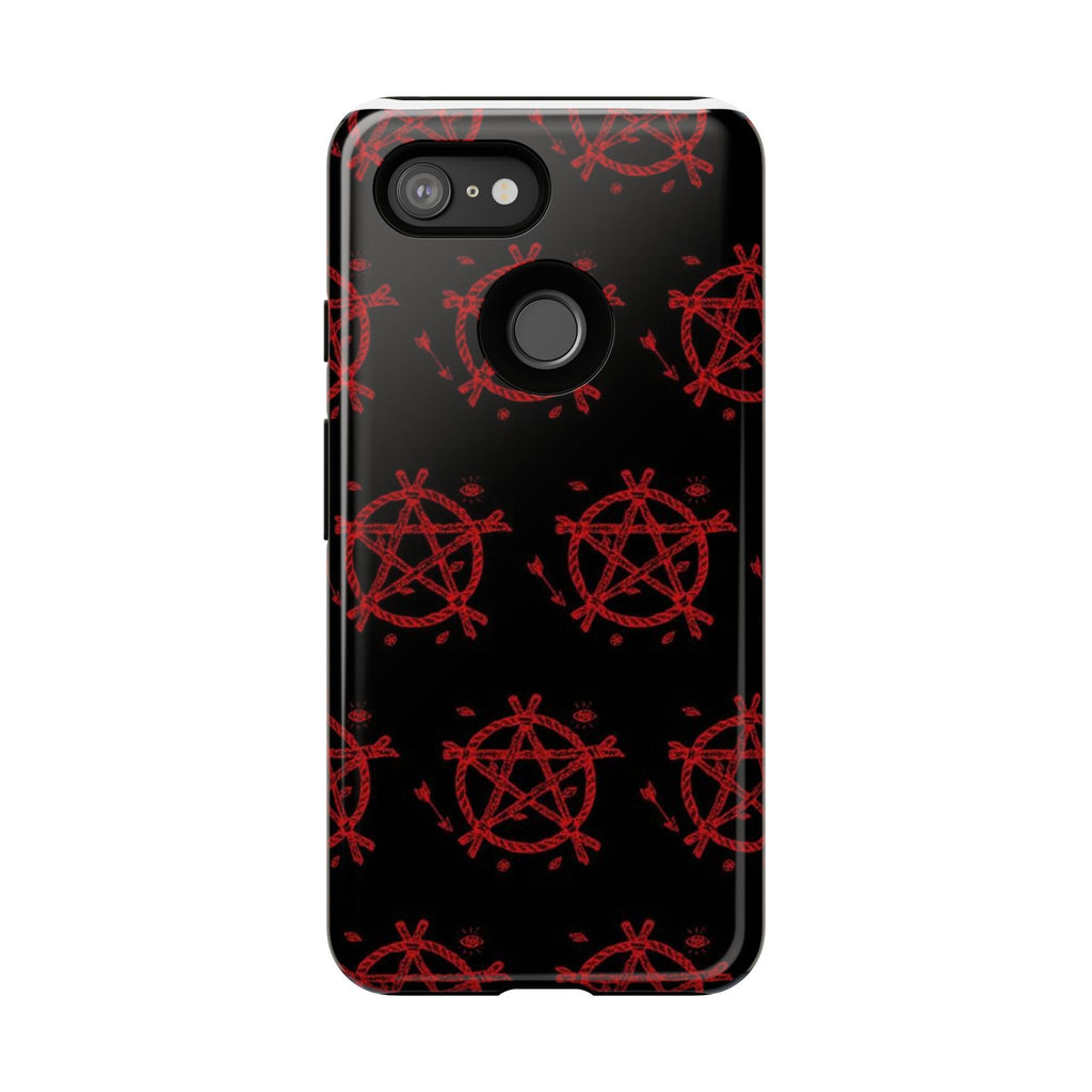 Anarchist iPhone Case, Tough Phone Cover, Punk Style Accessory, Unique Gift for Rebels, Goth Aesthetic Phone Case