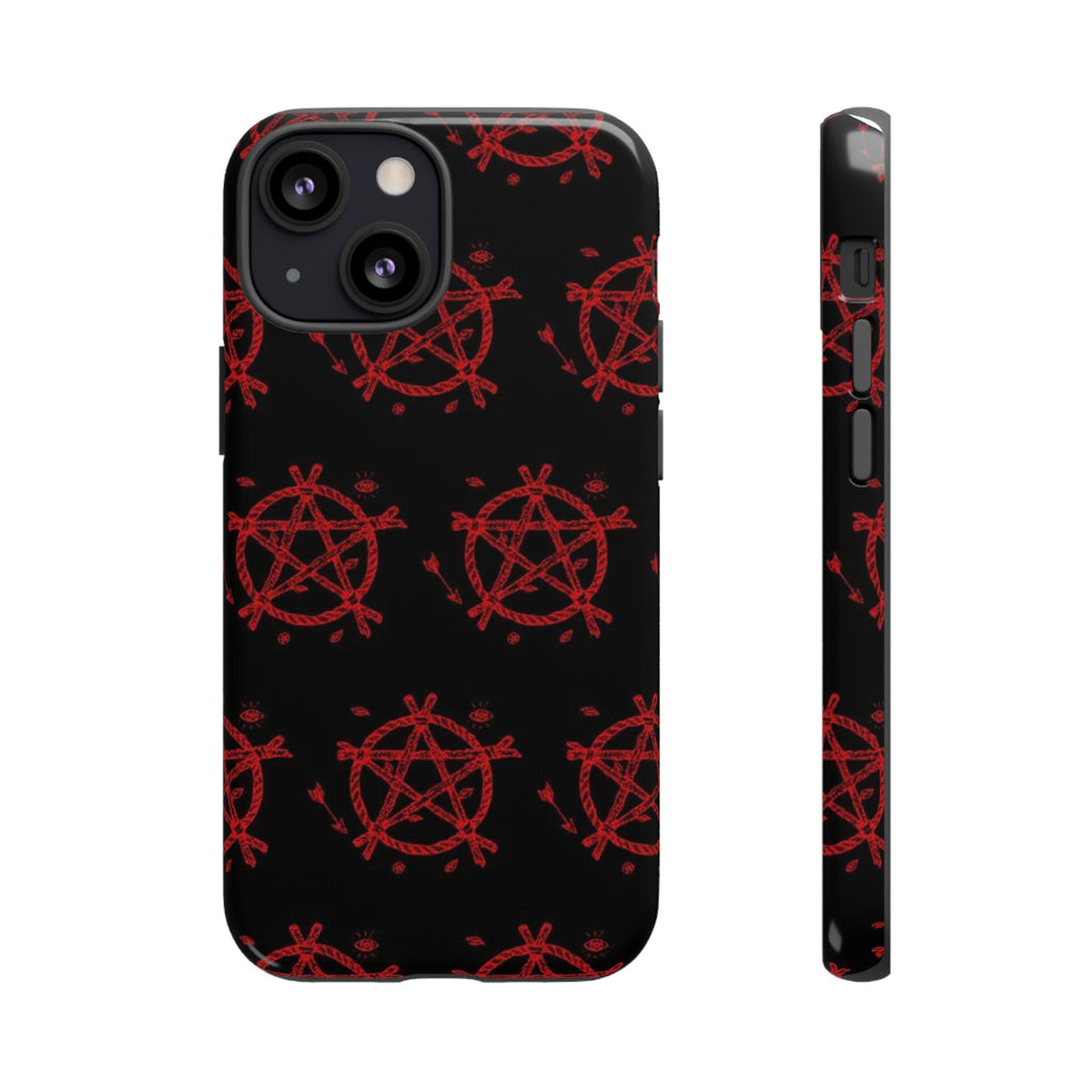 Anarchist iPhone Case, Tough Phone Cover, Punk Style Accessory, Unique Gift for Rebels, Goth Aesthetic Phone Case