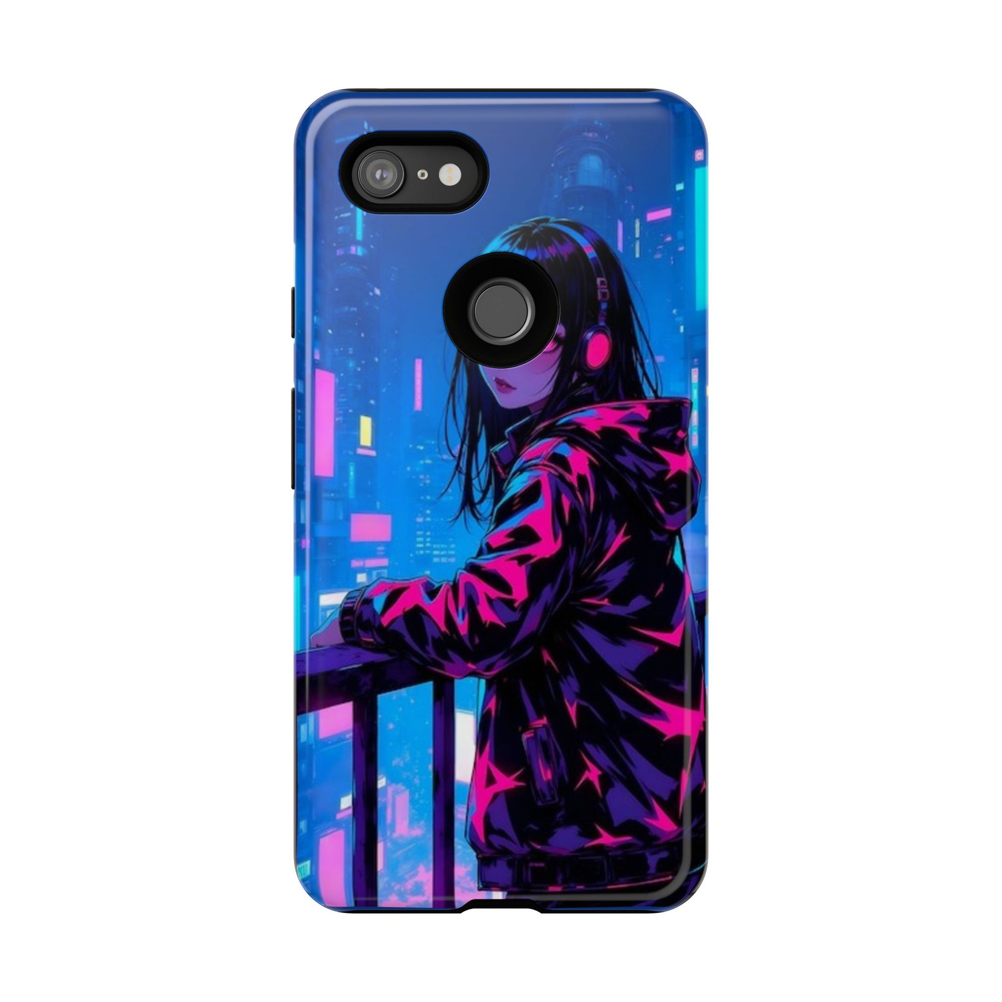 Futuristic Phone Case, Cyberpunk Aesthetic, Tough Phone Cover, Urban Style, Gift for Tech Lovers, Unique Phone Accessories, Streetwear [...]