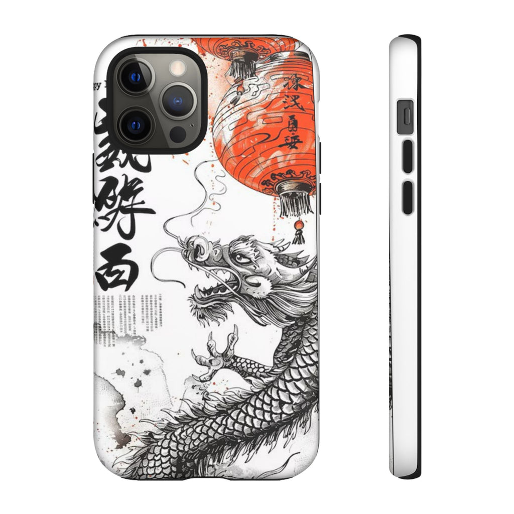 Dragon Design Phone Case, Tough Cases with Chinese Art for Unique Style, Gift for Art Lovers, Phone Protection, Trendy Accessories