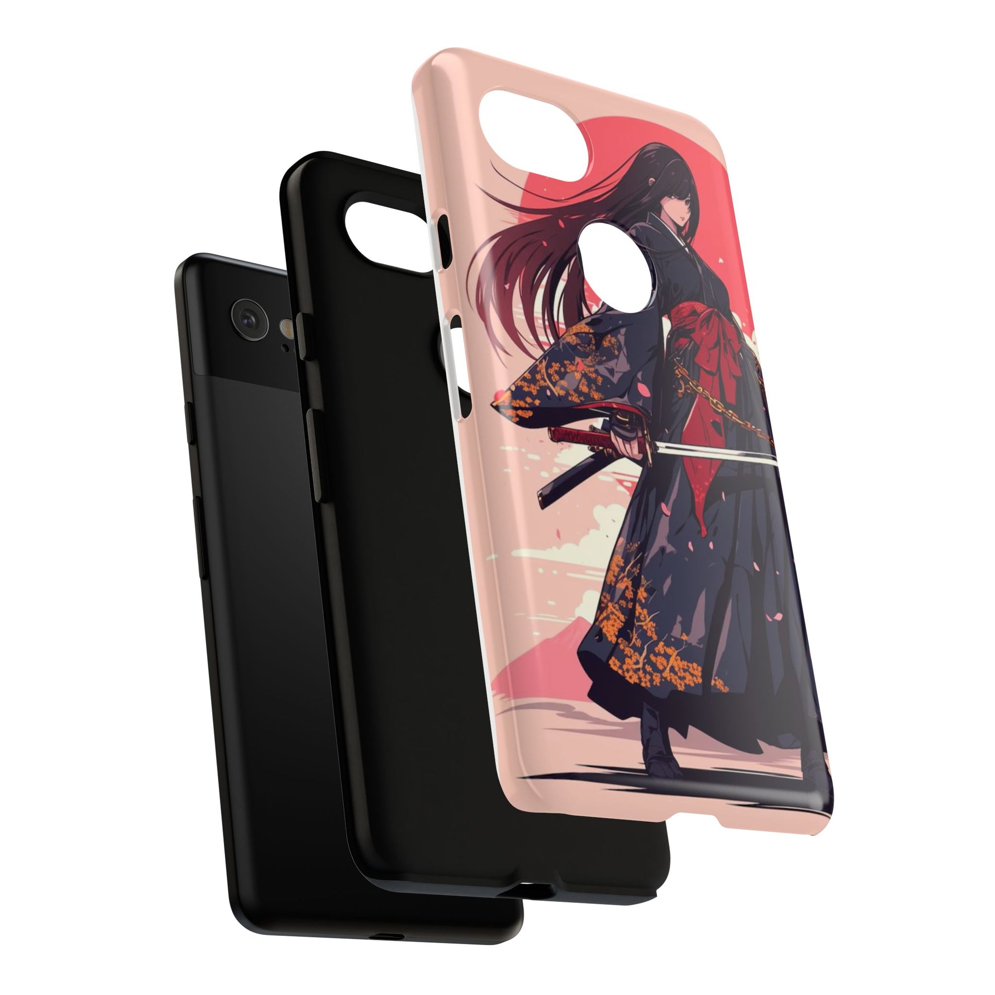 Stylish Phone Case with Warrior Design, Tough Phone Cover for Anime Lovers, Gift for Gamers, Cute Phone Accessories, Unique Tech Gifts