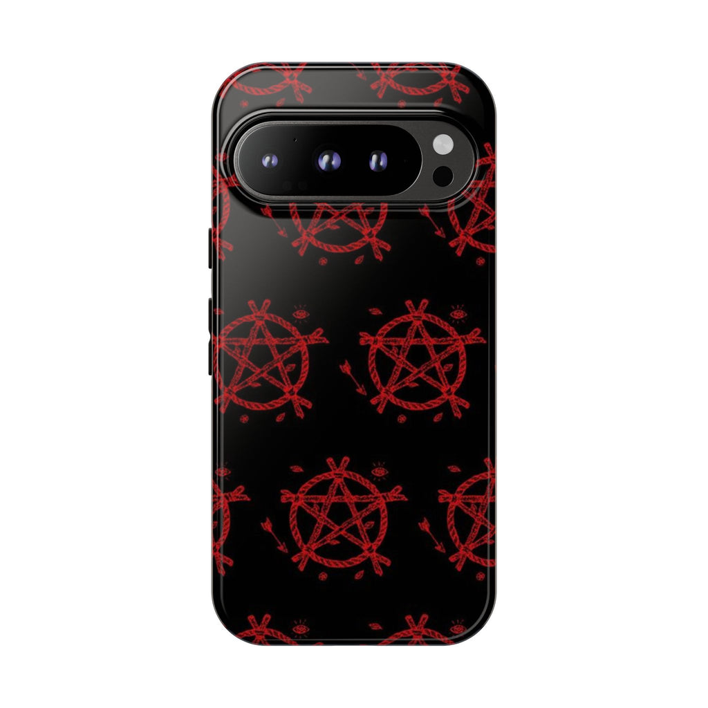 Anarchist iPhone Case, Tough Phone Cover, Punk Style Accessory, Unique Gift for Rebels, Goth Aesthetic Phone Case