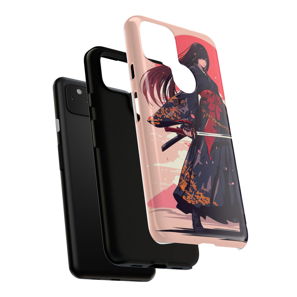 Stylish Phone Case with Warrior Design, Tough Phone Cover for Anime Lovers, Gift for Gamers, Cute Phone Accessories, Unique Tech Gifts