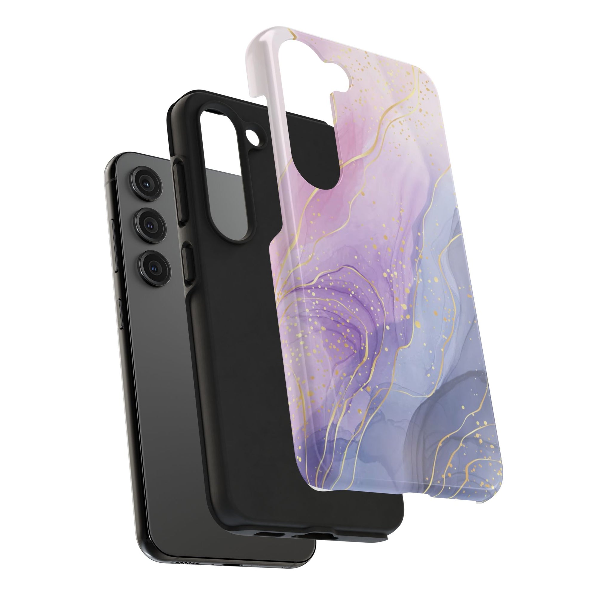 Elegant Abstract Tough Phone Cases for Stylish Protection, Gift for Her, Phone Accessories, Lavender Marble Design, Phone Cover for [...]