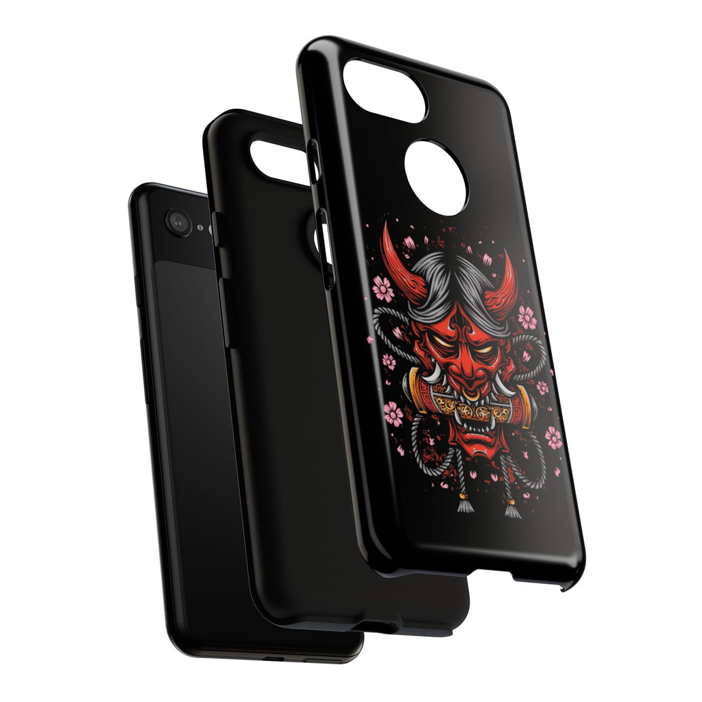 Tough Cases: Fierce Demon Phone Case, Edgy Phone Cover, Protect Your Device, Gift for Anime Fans, Unique Artwork Case