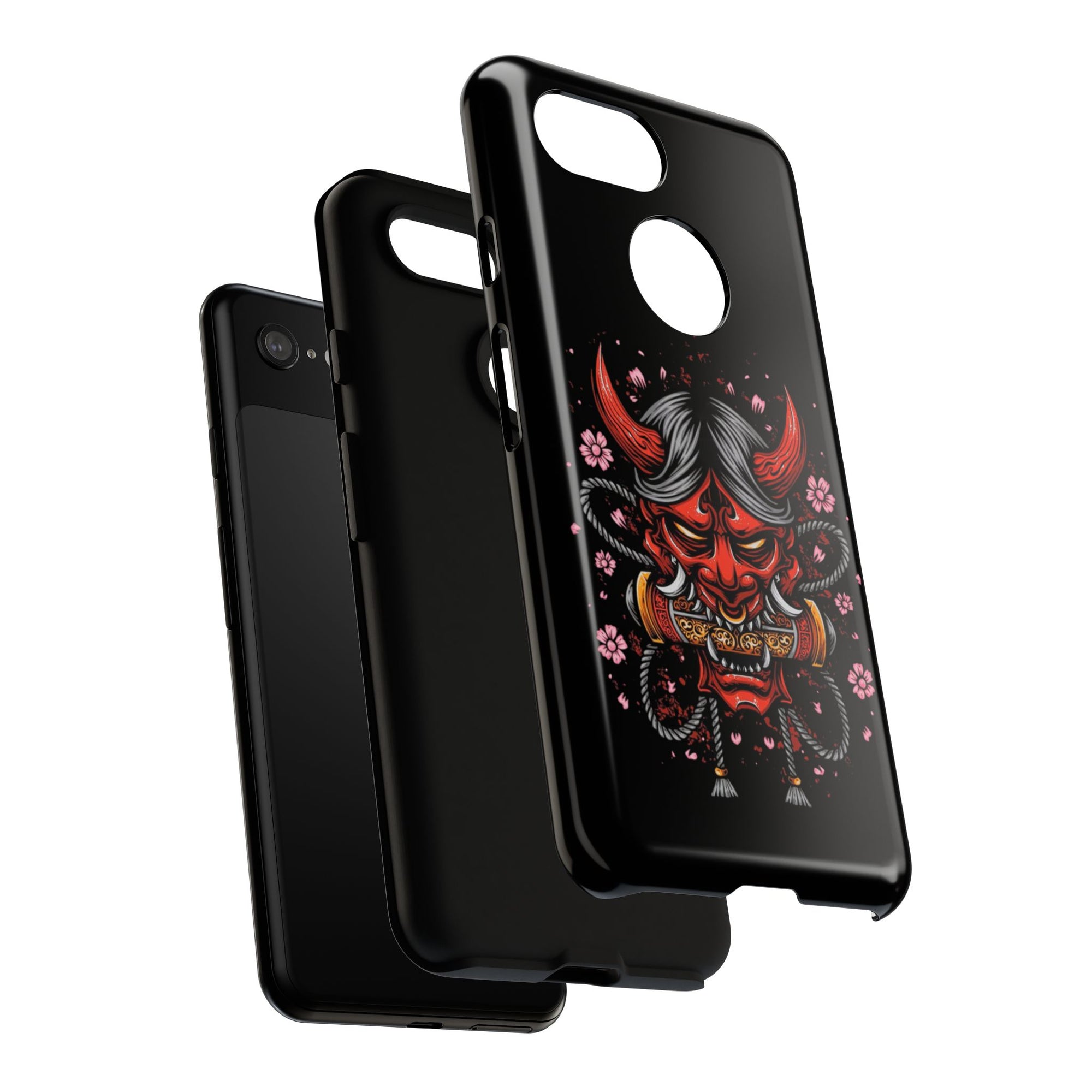 Tough Cases: Fierce Demon Phone Case, Edgy Phone Cover, Protect Your Device, Gift for Anime Fans, Unique Artwork Case