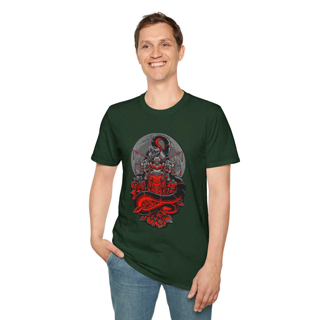 Warrior Spirit Unisex Softstyle T-Shirt, Graphic Tee, Trendy Streetwear, Gifts for Him, Casual Wear, Unique Design