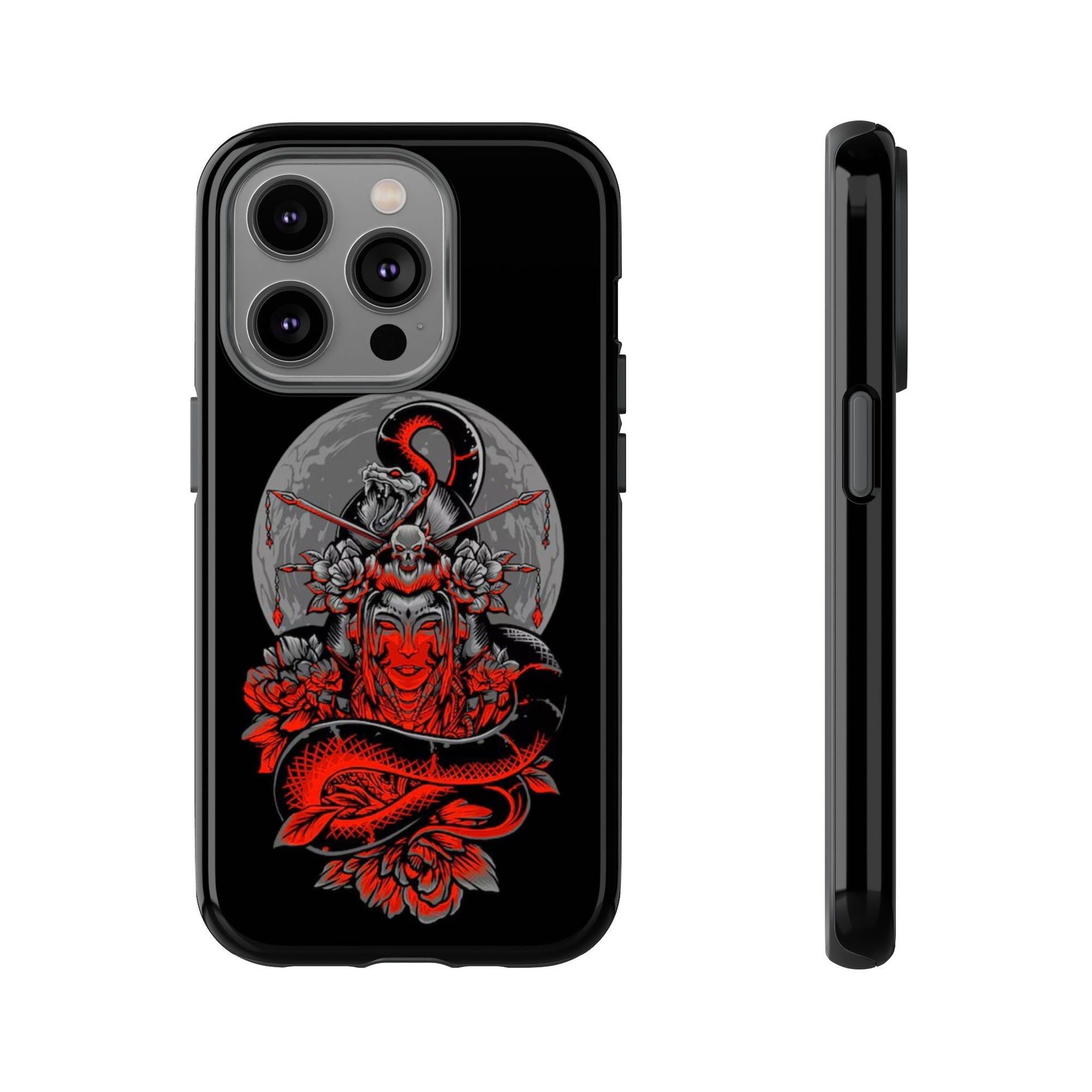 Tough Cases for iPhone, Dragon & Warrior Design, Durable Phone Protection, Perfect Gift for Tech Lovers, Unique Gifting